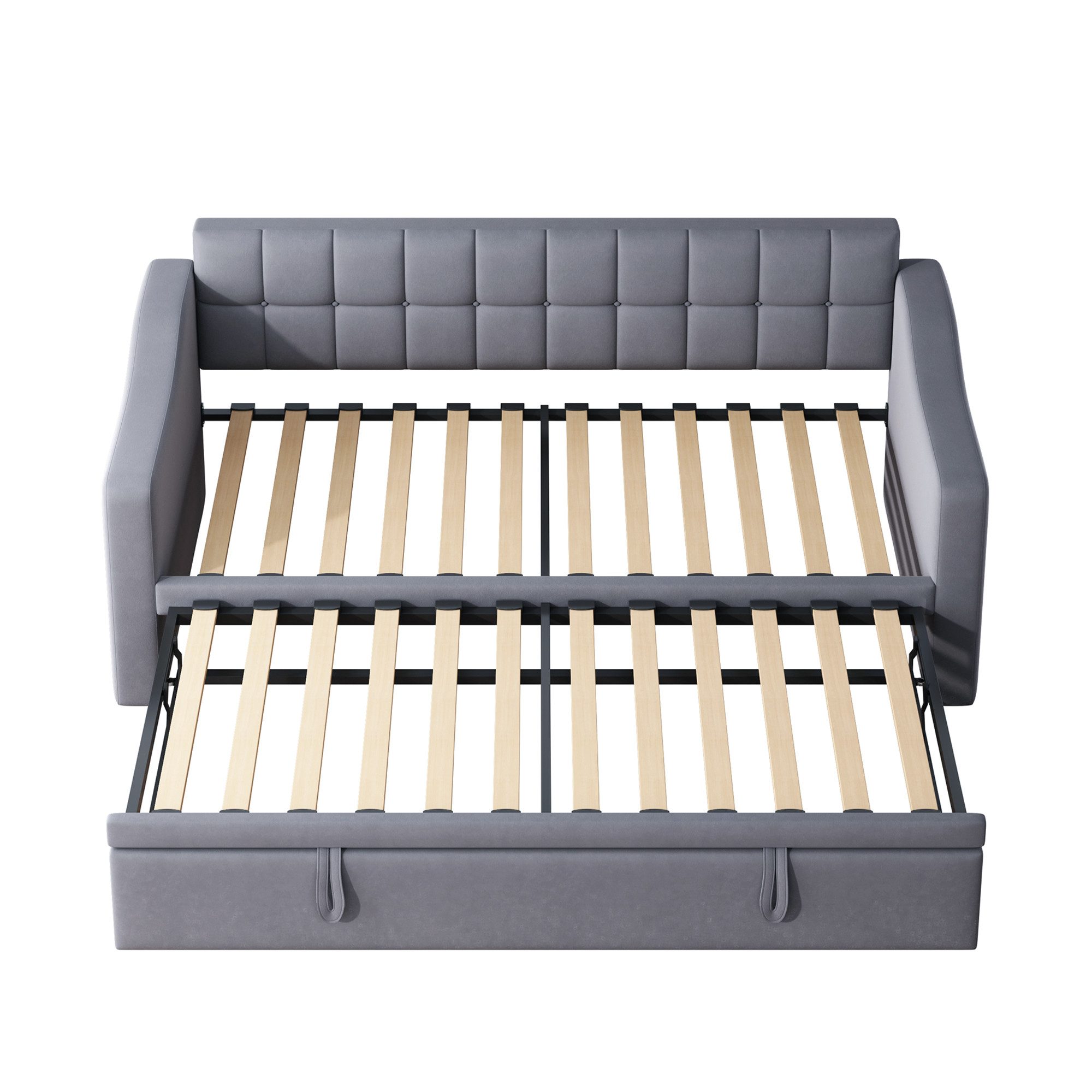 KLAM HOME Schlafsofa Polsterbett Schlafsofa 2 in 1 Multifunktionsschlafsofa günstig online kaufen