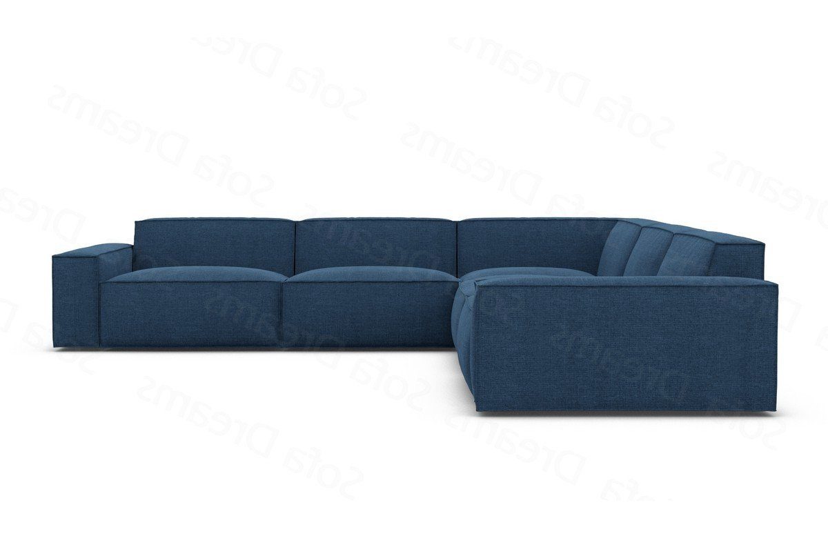 Sofa, L Polsterecksofa Stoffsofa Dreams blau77 Formenta Ecksofa Form Stoff Loungesofa Struktursofa Sofa