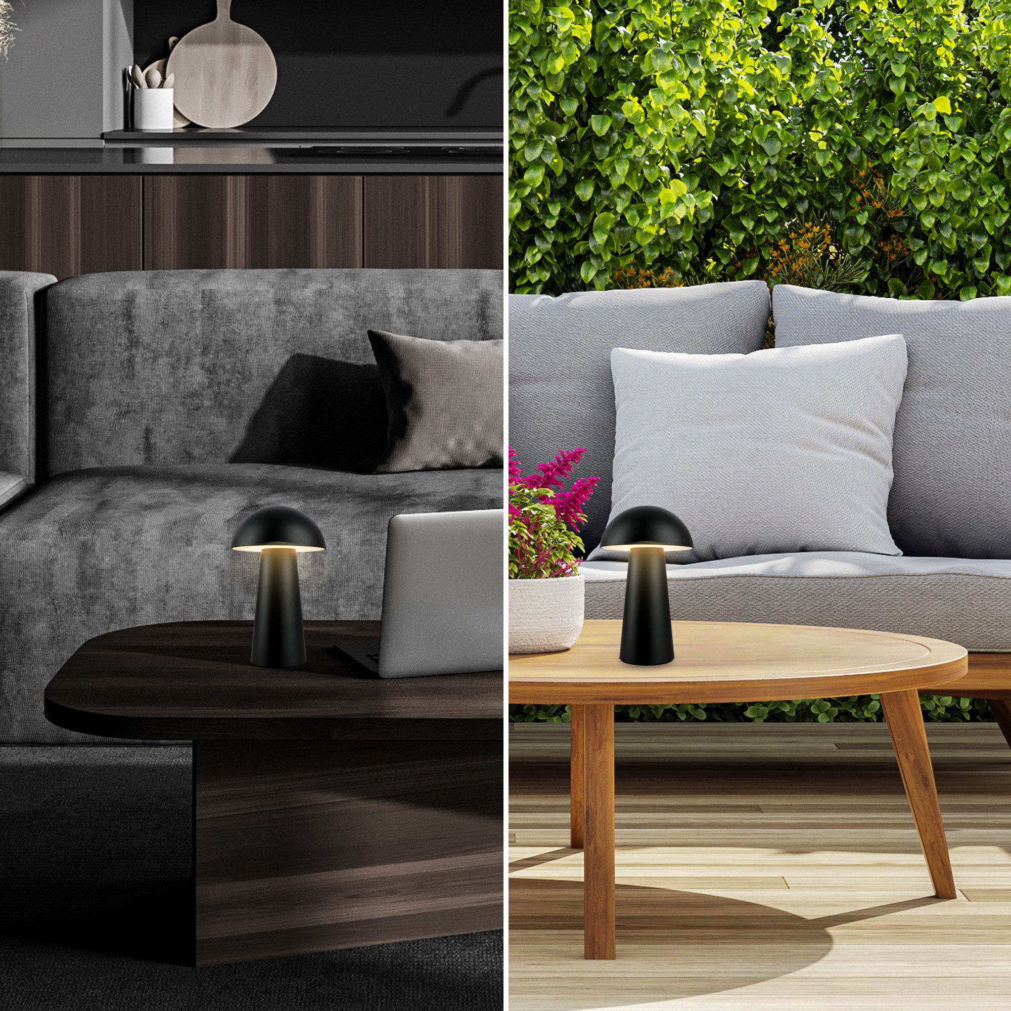 Briloner Leuchten Tischleuchte LED Tischlampe Akku Schreibtisch Wohnzimmer, günstig online kaufen