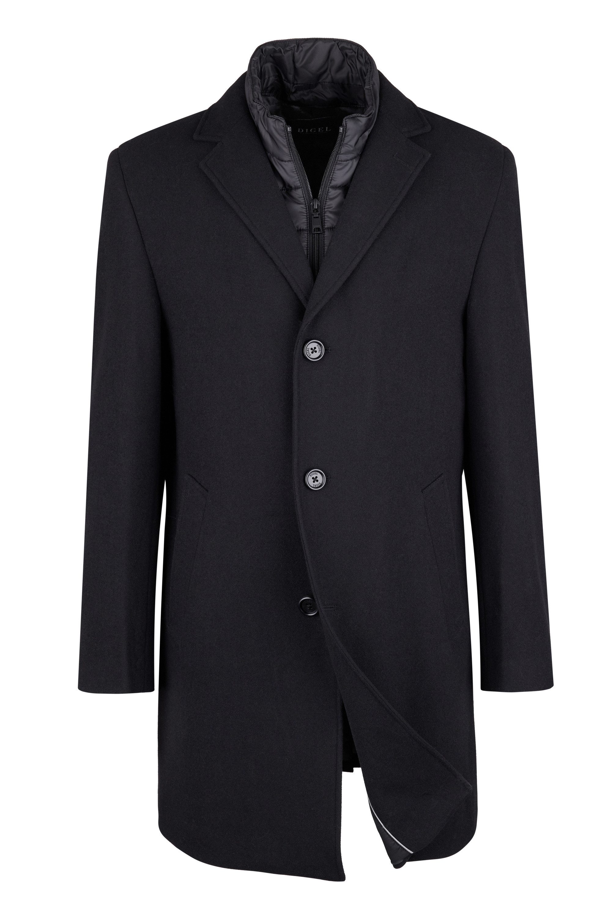 Digel Langmantel Deus (1-tlg) Kissing Buttons, Herausnehmbare Innenweste günstig online kaufen