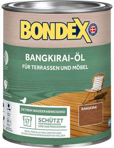 Bondex Holzöl Gartenholz Bangkirai-Öl, 0,75 - 4 l, Wasser-stop Abperleffekt