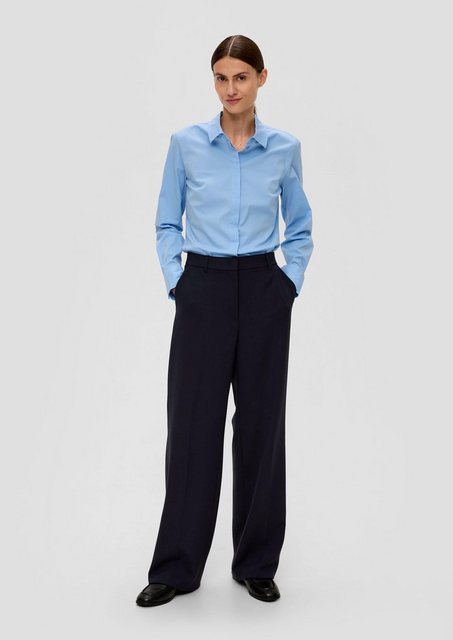 s.Oliver BLACK LABEL Stoffhose Regular: Wide Leg Hose aus Viskosemix günstig online kaufen