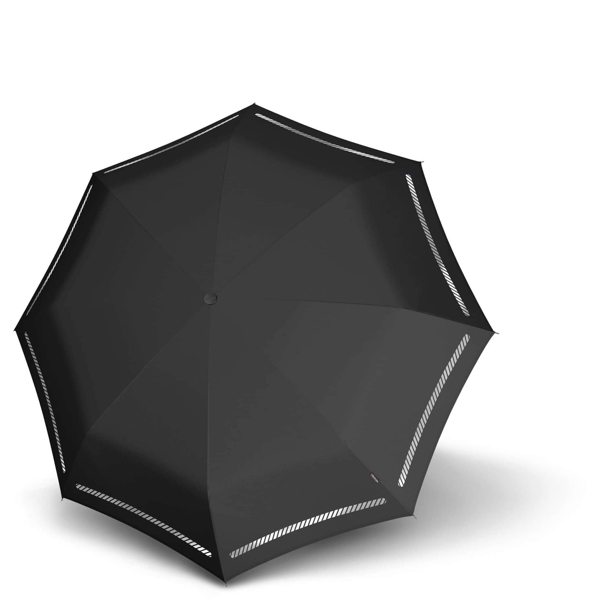 Knirps® Taschenregenschirm T.200 - Taschenschirm Regenschirm Duomatic reflective M black