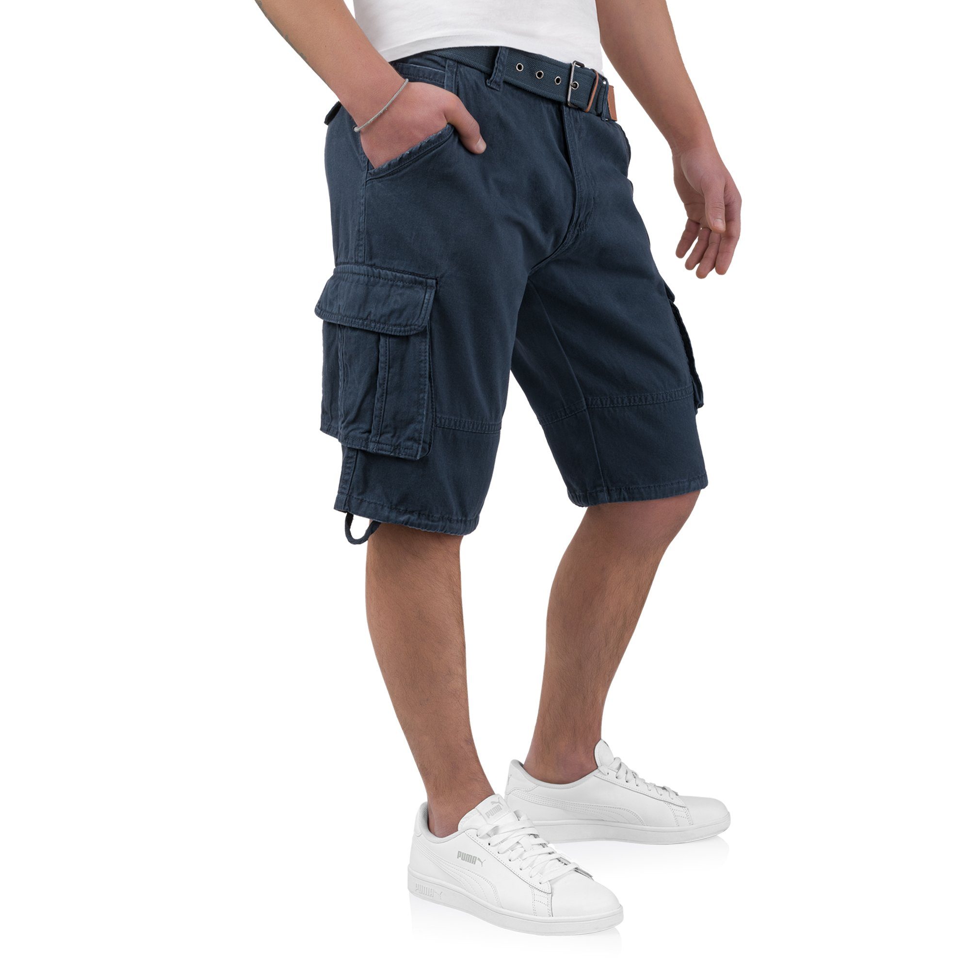 INDICODE Cargoshorts Kjeld Herrencargoshorts mit 6 Taschen