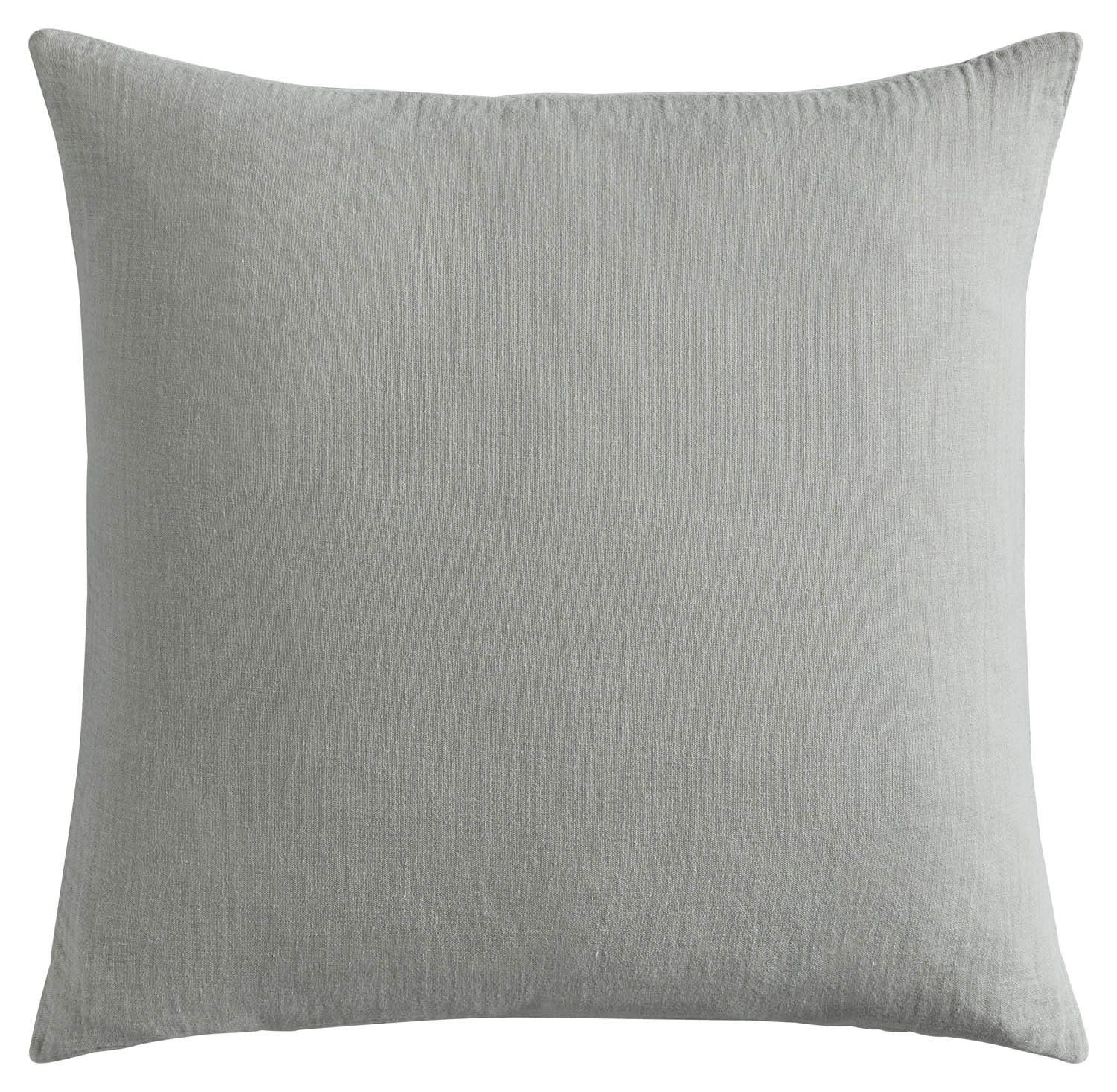 Dekokissen Musselin-Kissenhülle, Grau, B 45 cm, L 45 cm