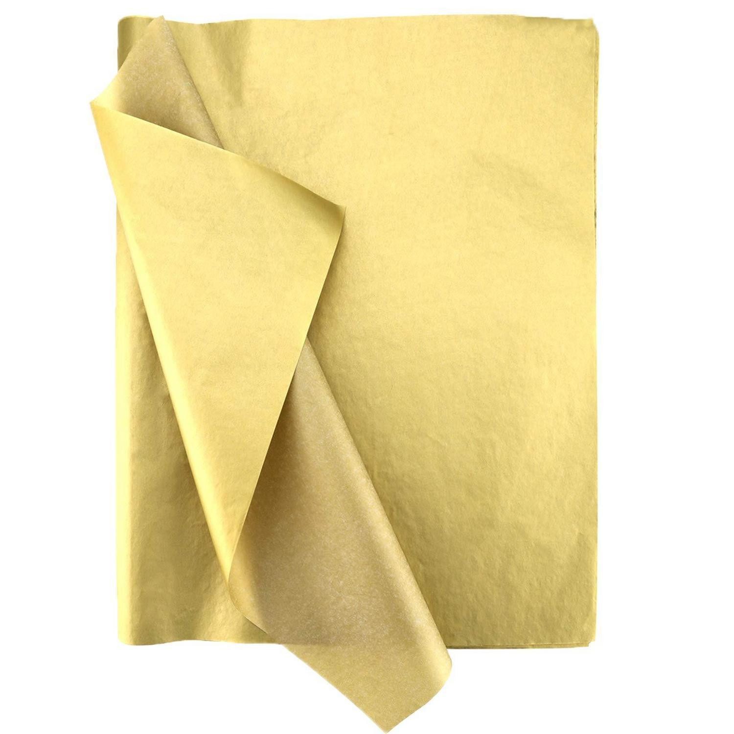 LuxusKollektion Seidenpapier Seidenpapier Gold Metallic 35x50cm 100 Blatt
