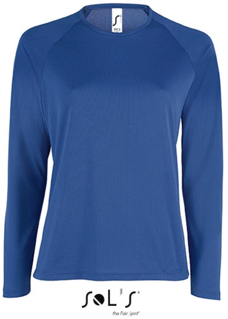 Langarmshirt Damen Long-Sleeve Sports T-Shirt Sporty