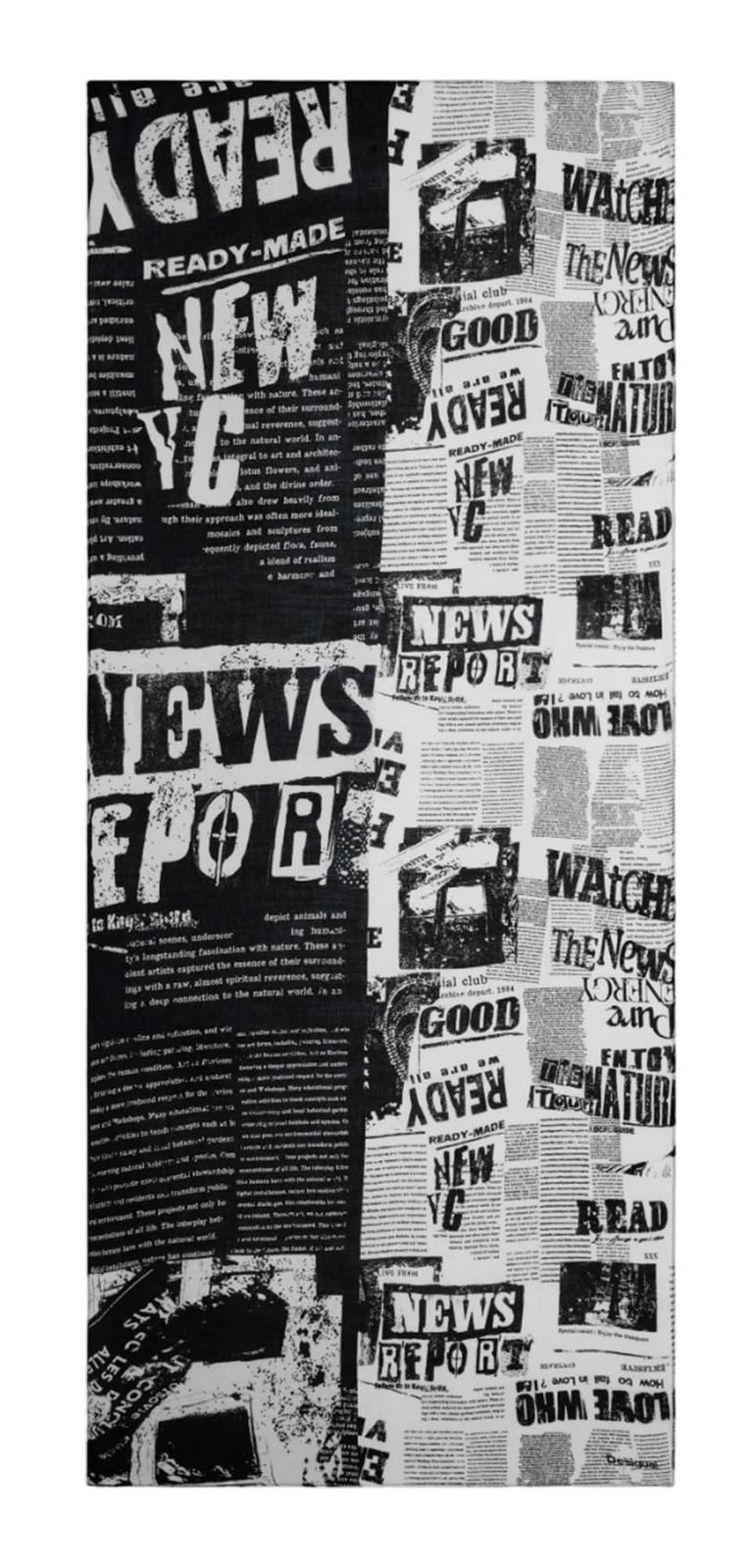 Desigual Modetuch Newspaper Rectangle Foulard günstig online kaufen