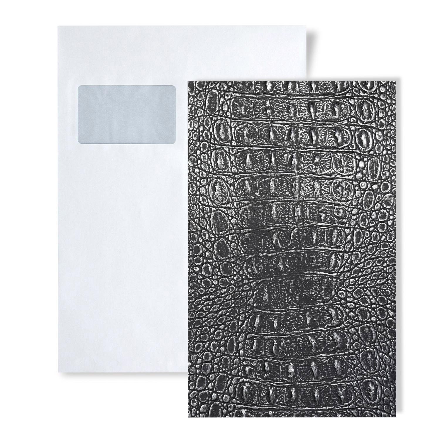 Wallface Wandpaneel 1 MUSTERSTÜCK S-13521 DIN A5 Wandpaneel Muster, BxL: 15x20 cm, 0 qm, (1 MUSTERSTÜCK, Produktmuster, 1-tlg., Muster des Wandpaneels) silber metallic matt / glänzend