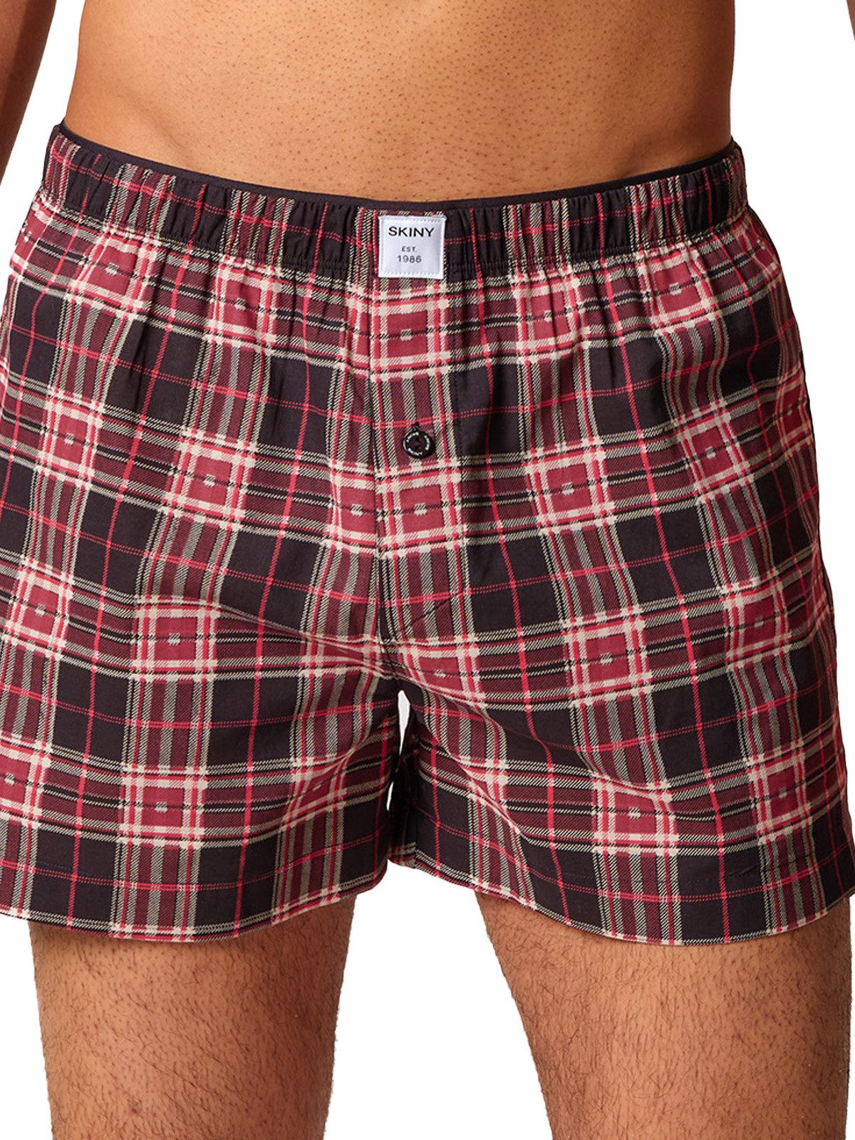 Skiny Boxershorts Herren Boxershorts Boxersensation (Stück, 1-St) Hautfreundlich, elastisch, Motiv, sportlich
