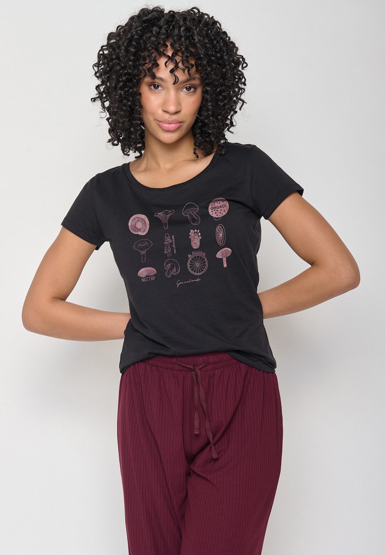 T-Shirt Bike Mushrooms