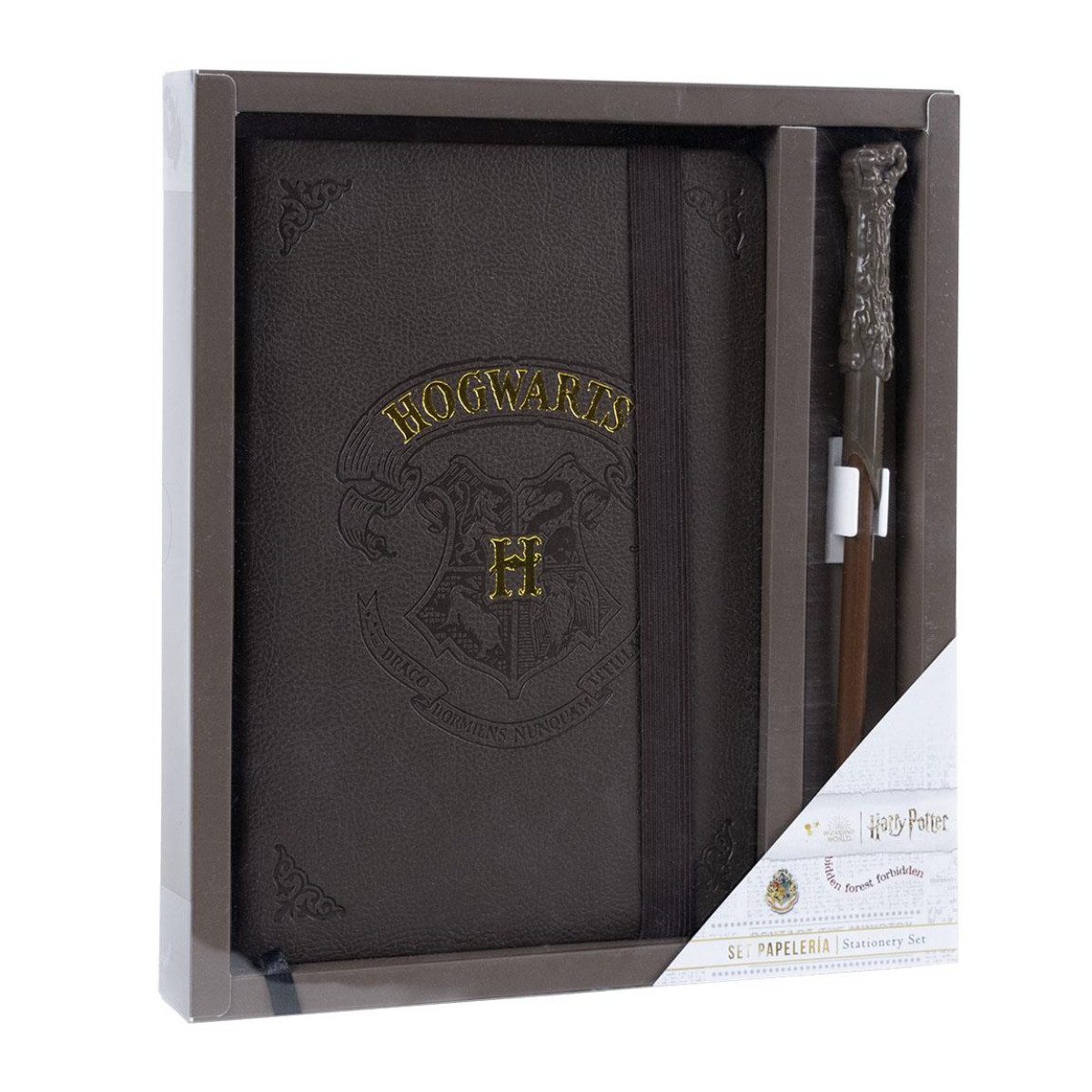 Harry Potter Notizbuch Hogwarts Schreibwaren-Set – Magisches Schulzubehör mit Zauberstab
