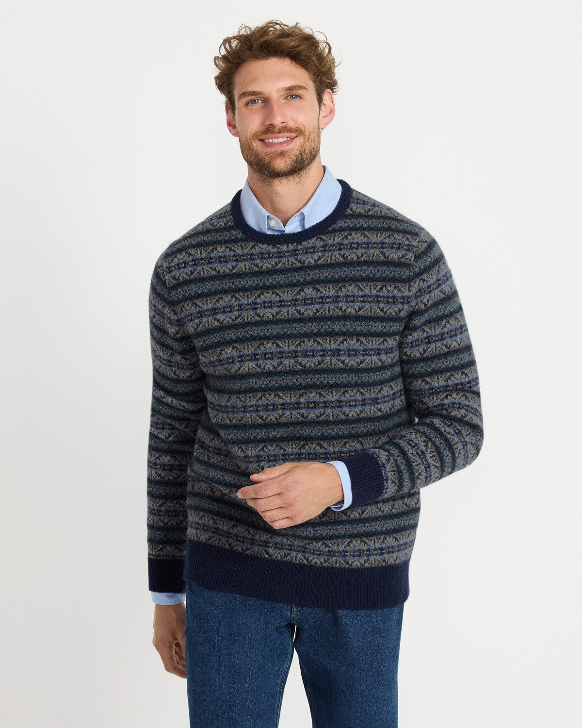 Highmoor Strickpullover Jacquard-Pullover