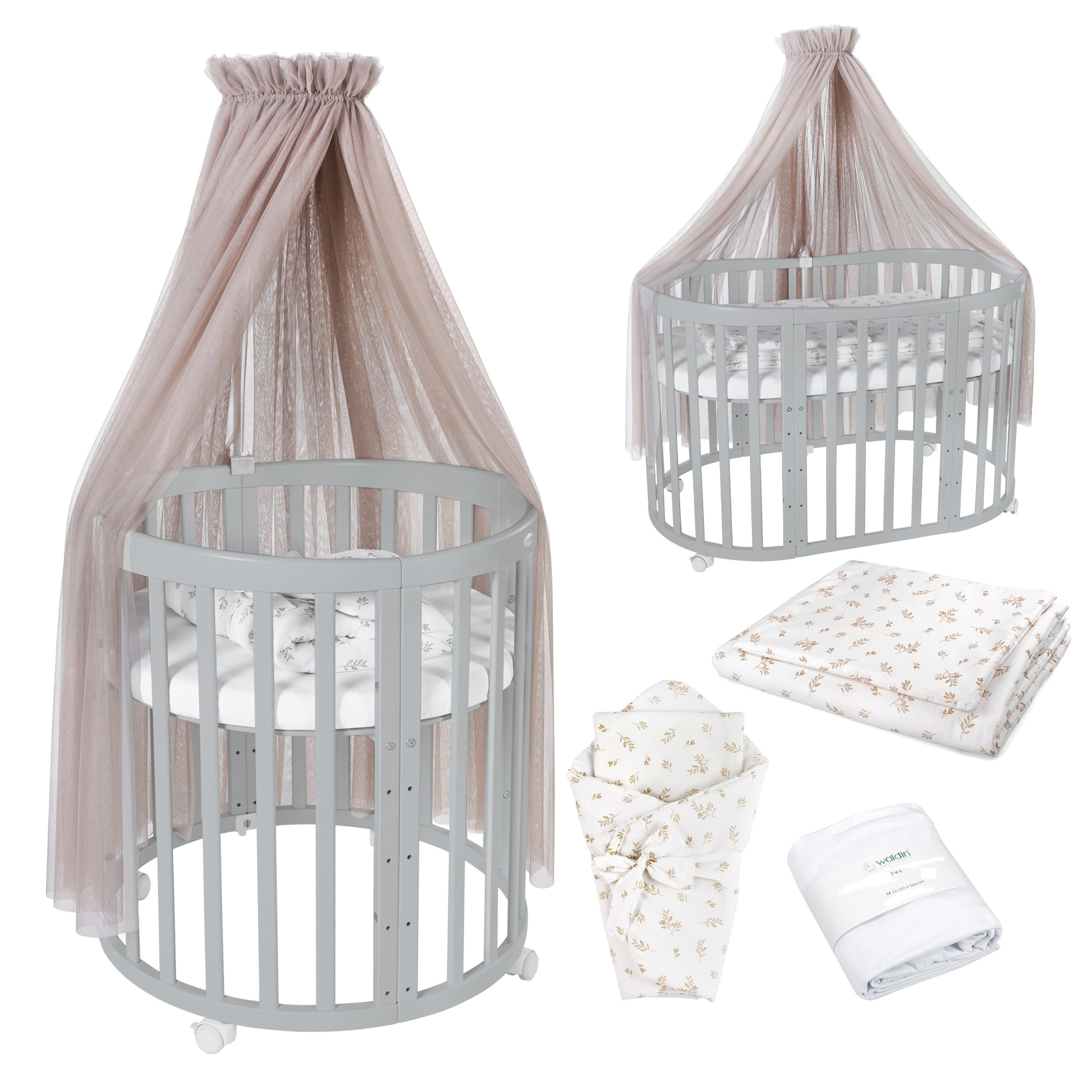 Waldin Babybett Mobiles Babybett OWAL aus günstig online kaufen
