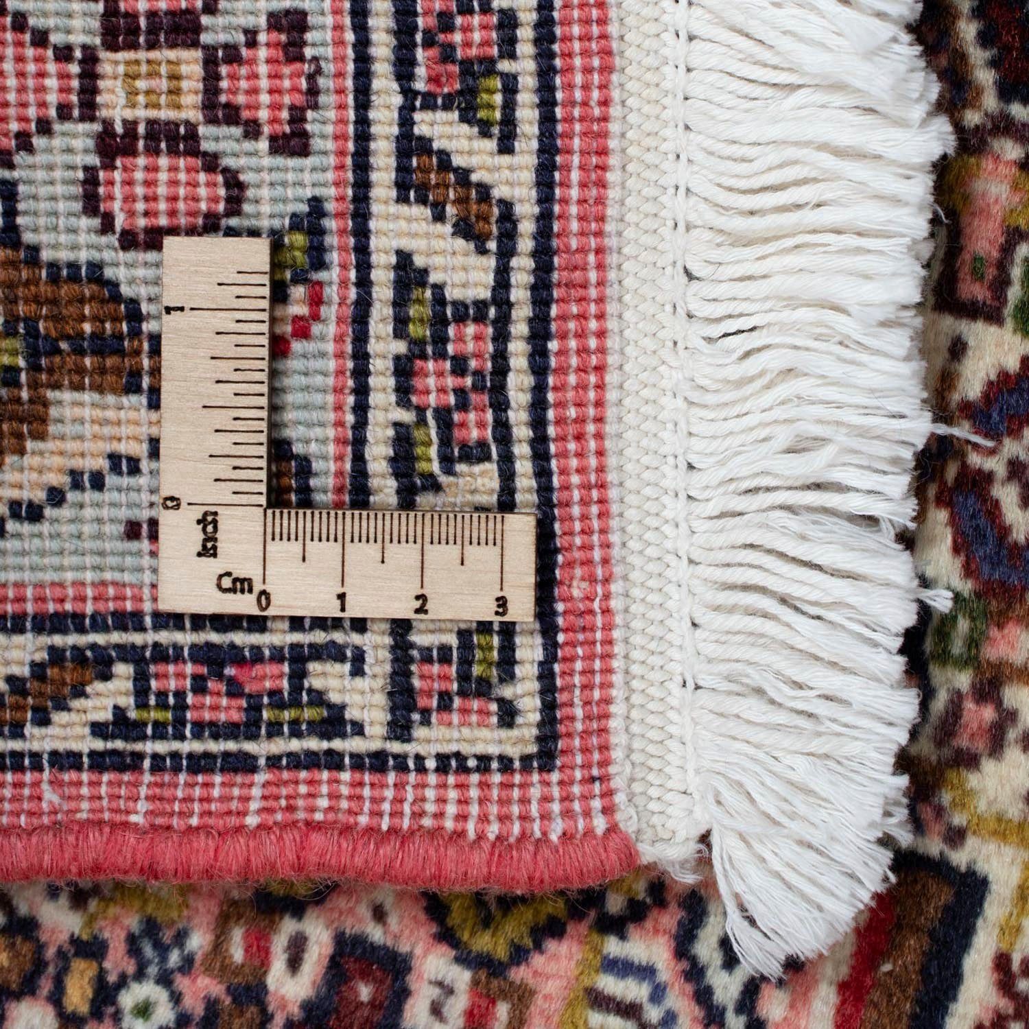 Unikat Yalameh mm, Hochflor-Läufer Zertifikat mit 84 Rosso Höhe: scuro 10 cm, morgenland, 370 rechteckig, x Medaillon