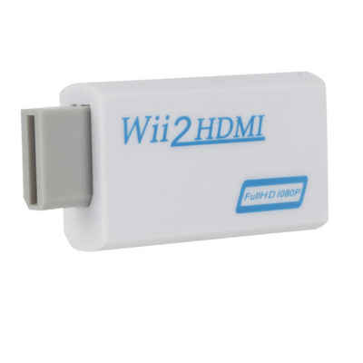 Retoo Wii auf zu HDMI Full HD TV Konverter Adapter Stick 1080p 3,5 Audio Adapter Wii zu HDMI, Konvertiert alle Signale der Wii-Konsole, 1080p, Einfach zu bedienen