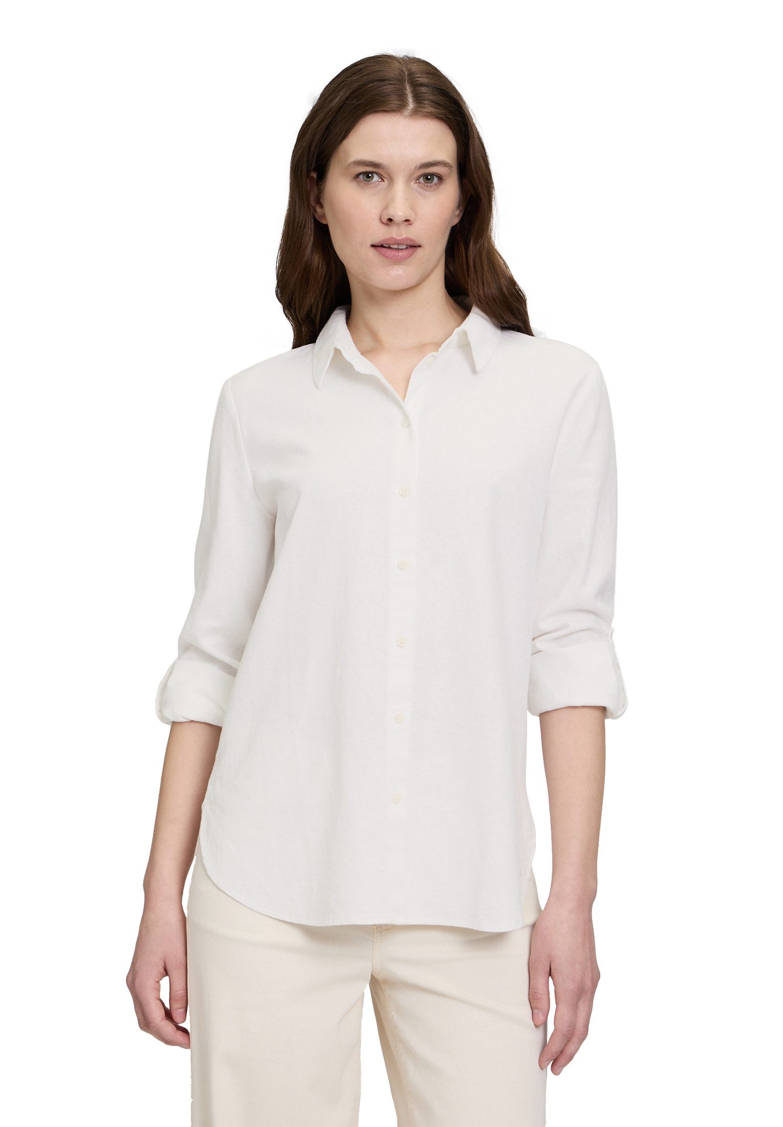Kurzarmbluse Betty & Co Leinenbluse langarm