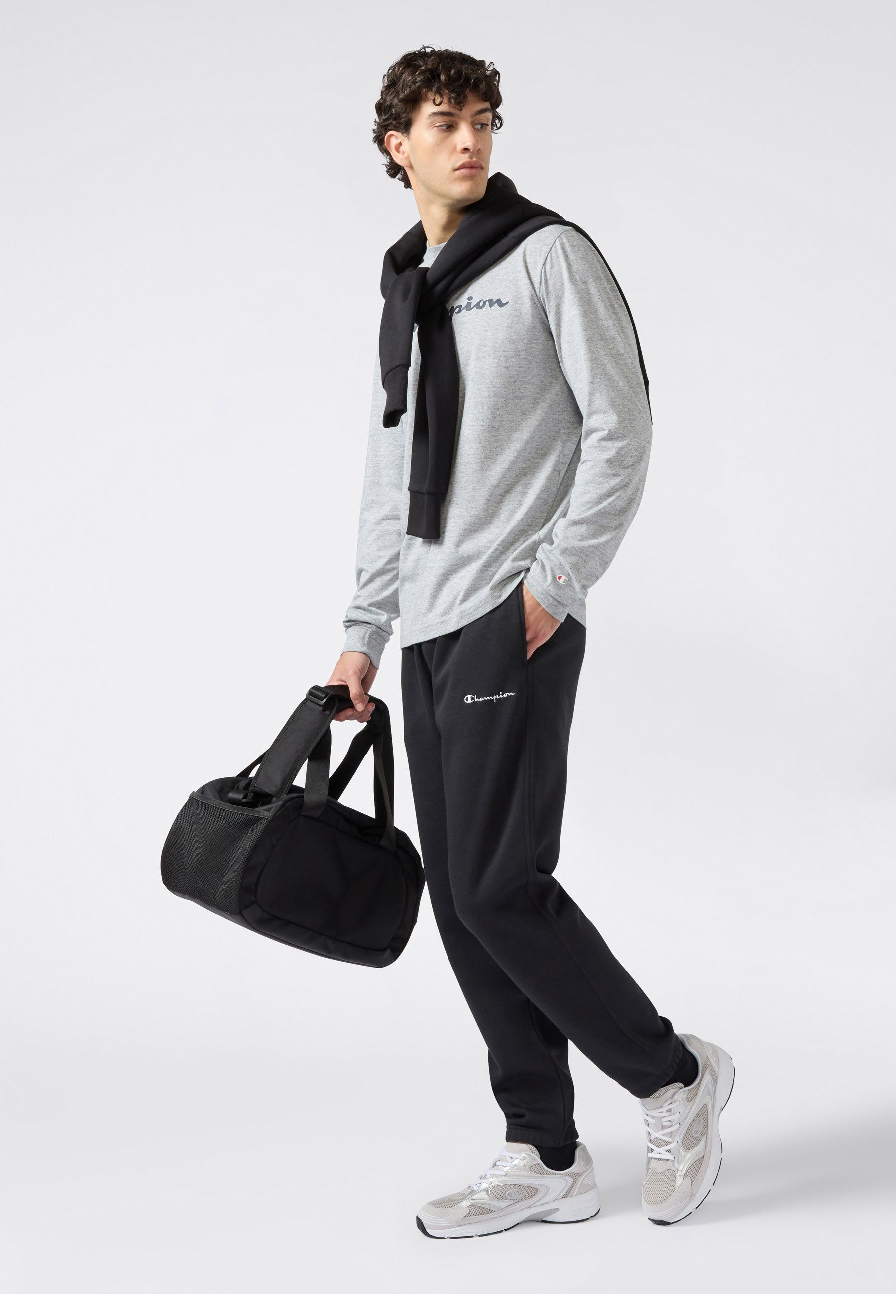 Champion Jogginghose ICONS Fleece Elastic Cuff Pants mit elastischen Bündchen, aus Baumwolle und Polyester