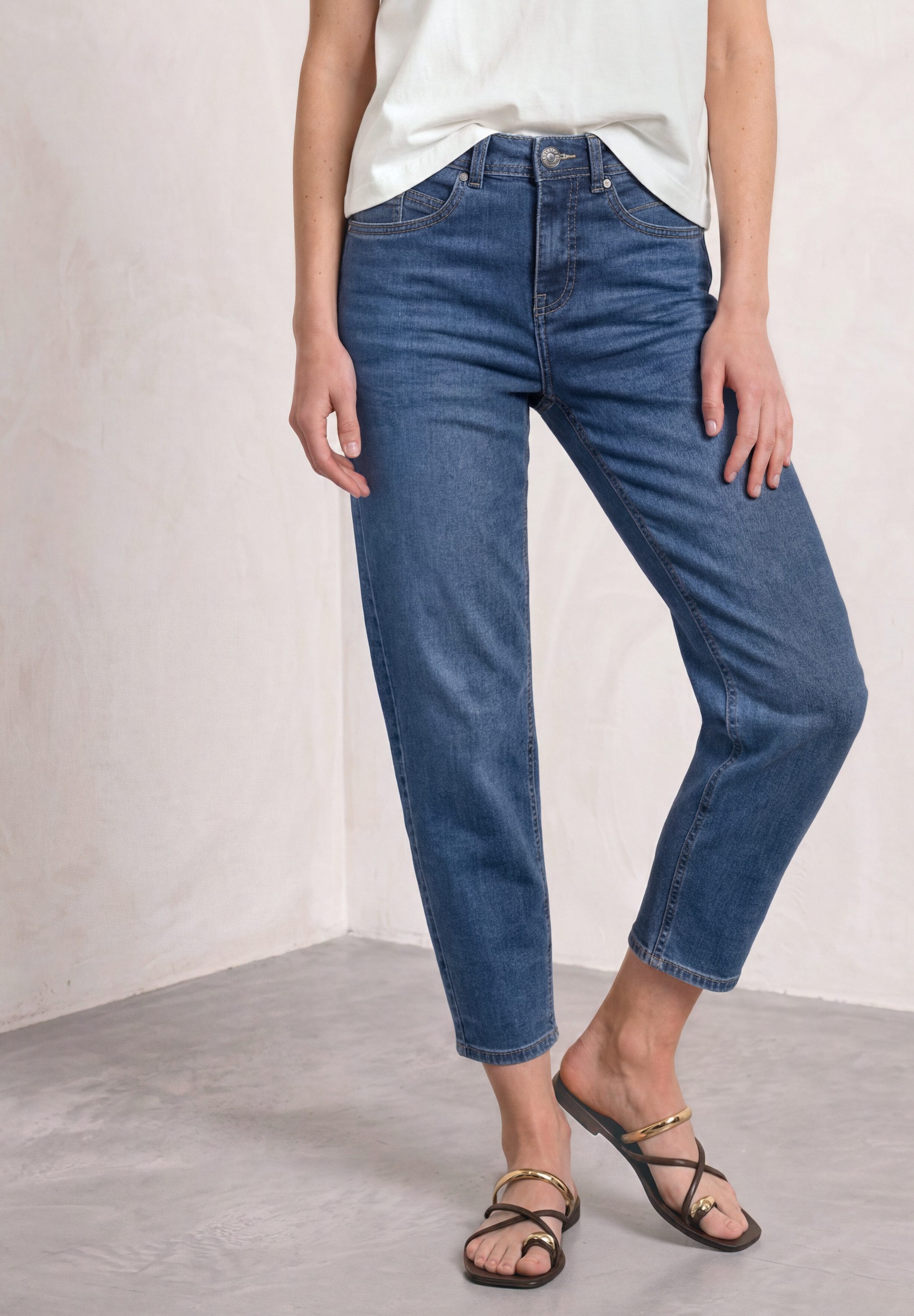 STREET ONE Loose-fit-Jeans Style Karlie Barrel Leg / Stretch