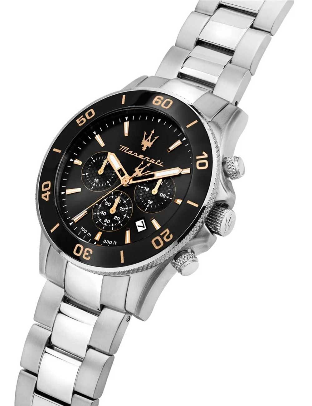 MASERATI Quarzuhr Maserati R8873600001 Herrenuhr Competizione Chronograph 43mm 10ATM Maserati R8873600001 Herrenuhr Competizione Chronograph 43mm 10ATM