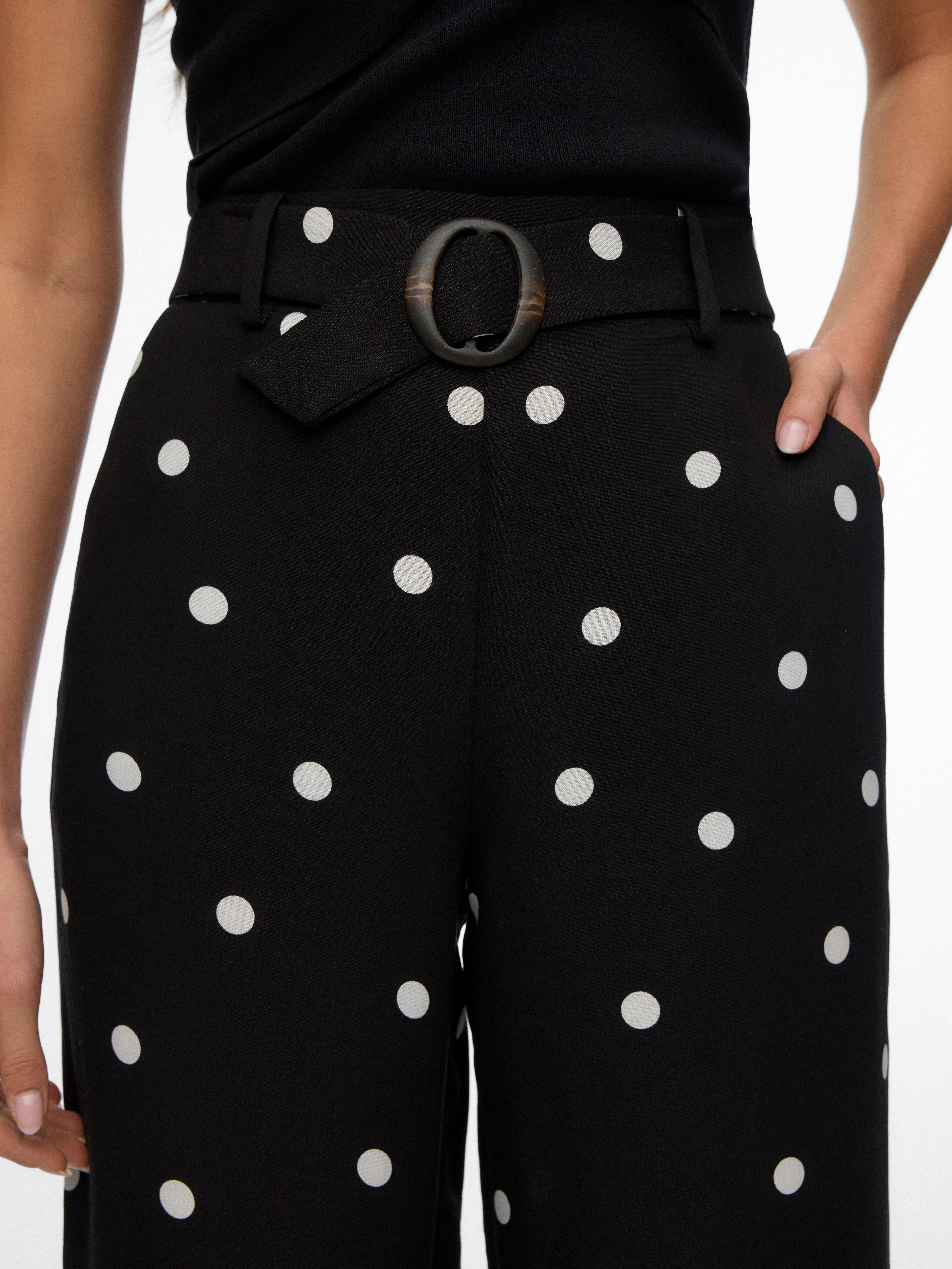 Vero Moda Schlupfhose VMJOAN HW WIDE PANT WVN BTQ Viskosemischung
