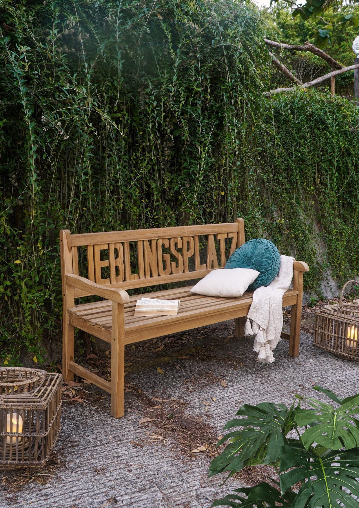 More2Home Gartenbank LIEBLINGSPLATZ, Teakholz, 150 cm günstig online kaufen
