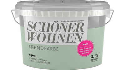 SCHÖNER WOHNEN FARBE Wand- und Deckenfarbe Spa, Tropf- und spritzgehemmt, Lösemittelfrei