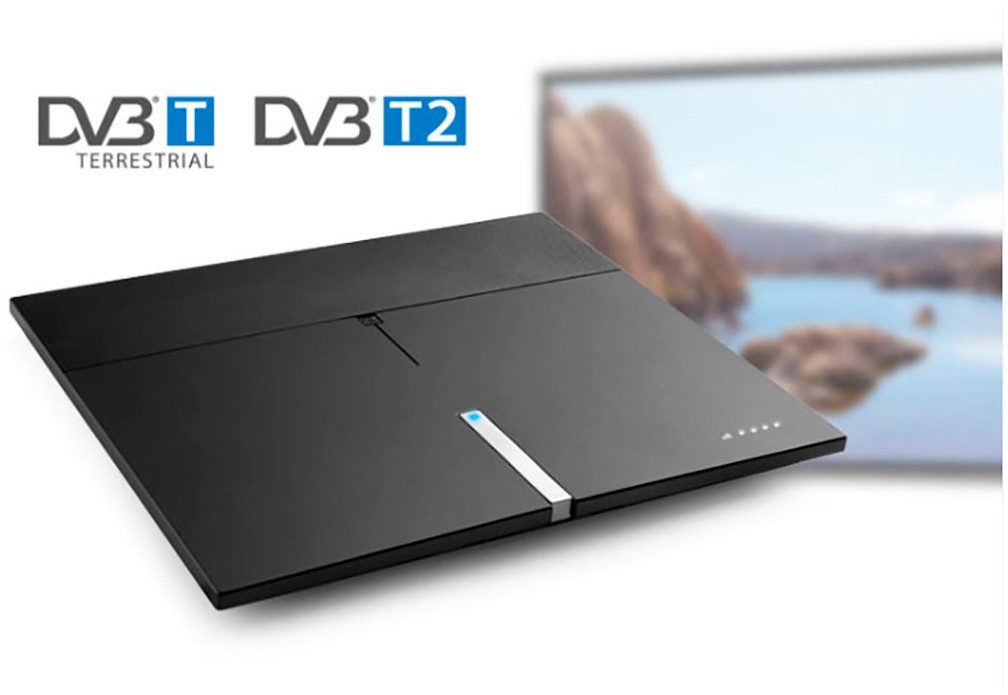 One for All SV9495-5G Innenantenne (DAB, DVB-T, DVB-T2, für Innenbereich, Verstärkung: 54 dB), Premium Antenne 5G