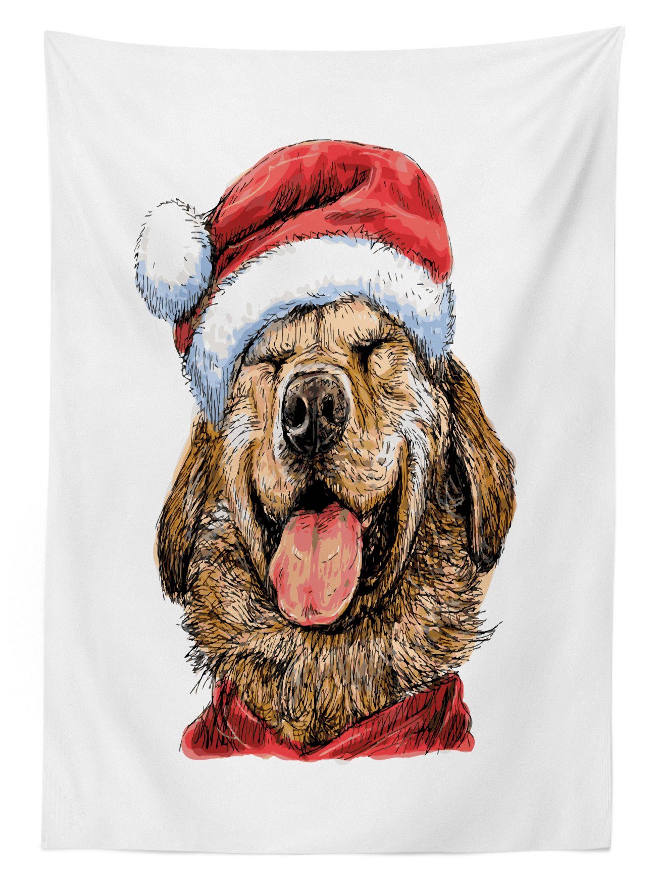 Klare Tischdecke Waschbar Farbfest Labrador Für den Terrier Lächeln Bereich geeignet Weihnachten Abakuhaus Farben, Außen Lustige