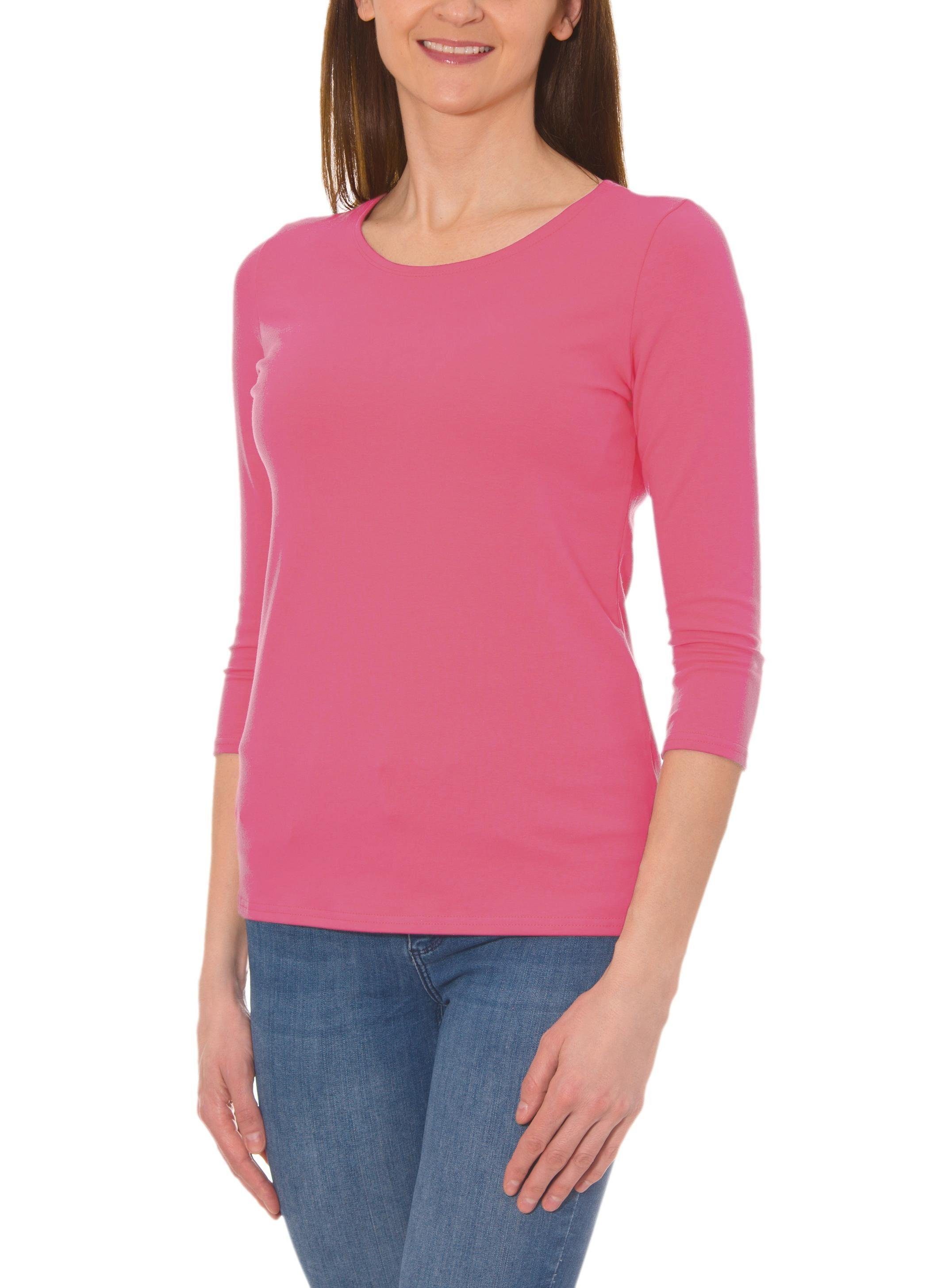 Alkato Longshirt Alkato Damen Shirt 3/4 günstig online kaufen