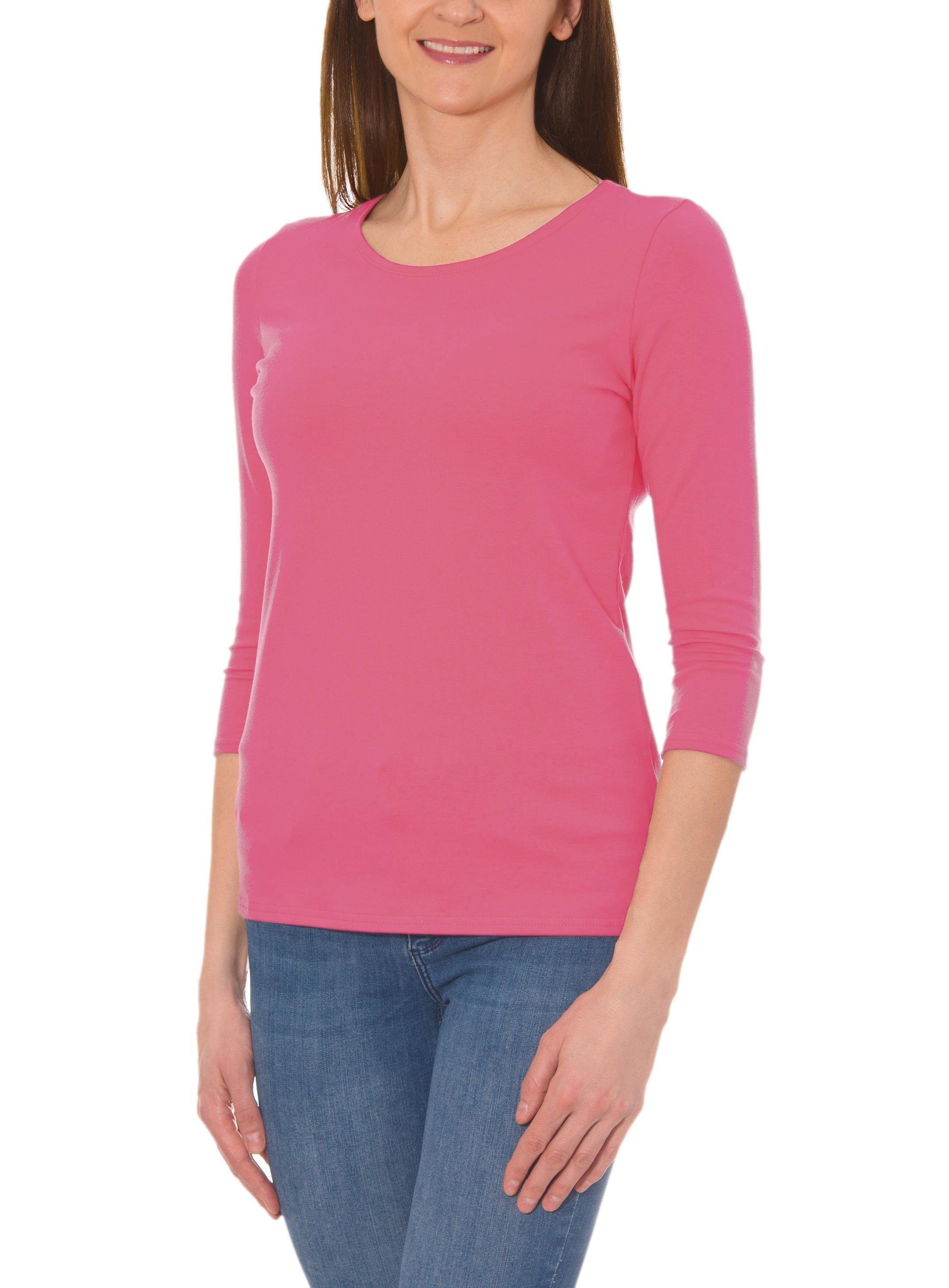 Rosa Basic Langarmshirts für Damen online kaufen | OTTO