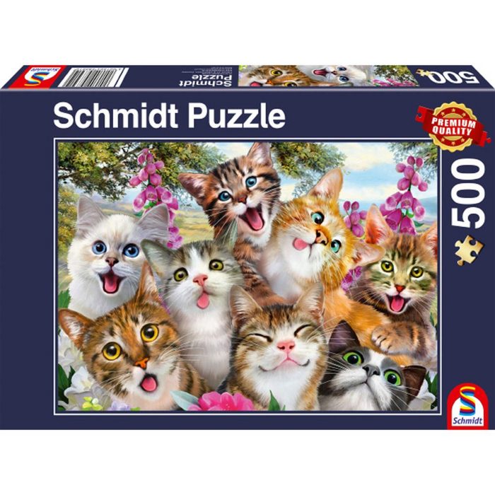 Schmidt Spiele Puzzle Katzen-Selfie 500 Puzzleteile