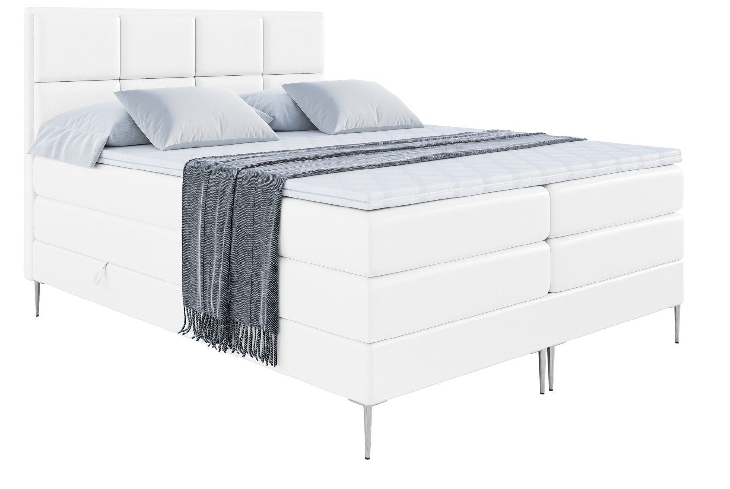 ALTDECOR Boxspringbett NOVA-F KING (Multipocket-Matratze H4, H3 Matratze Bo günstig online kaufen