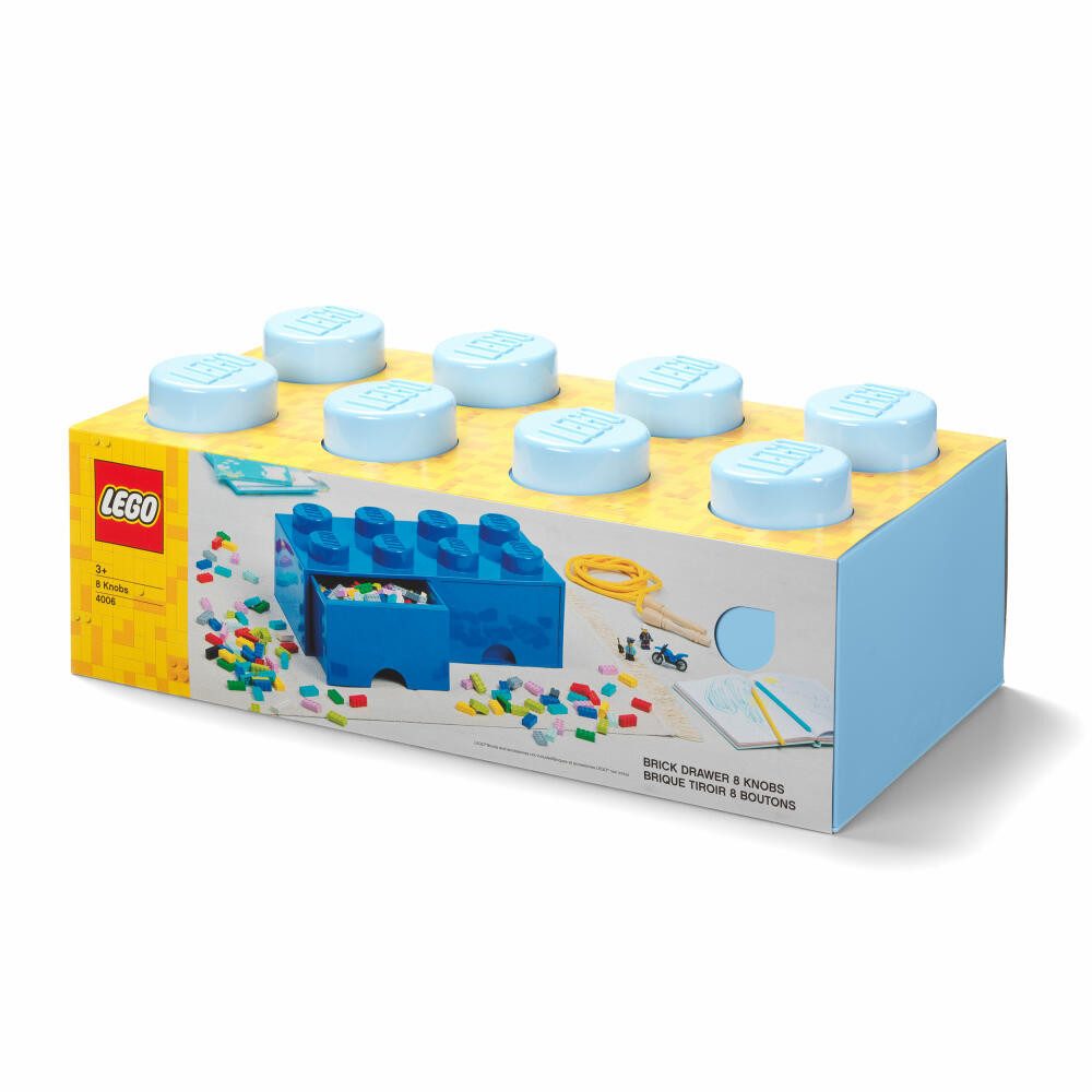 NHG Aufbewahrungsbox LEGO Brick Drawer 8 - Light Royal Blue – Bild 2 von 2