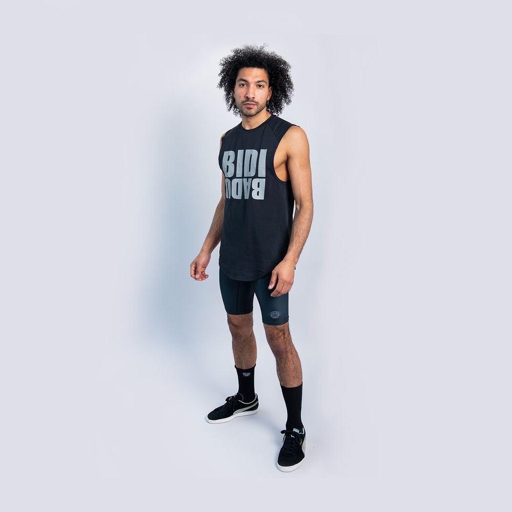 BIDI BADU Trainingstop Bicepsus Tanktop für Herren Schwarz