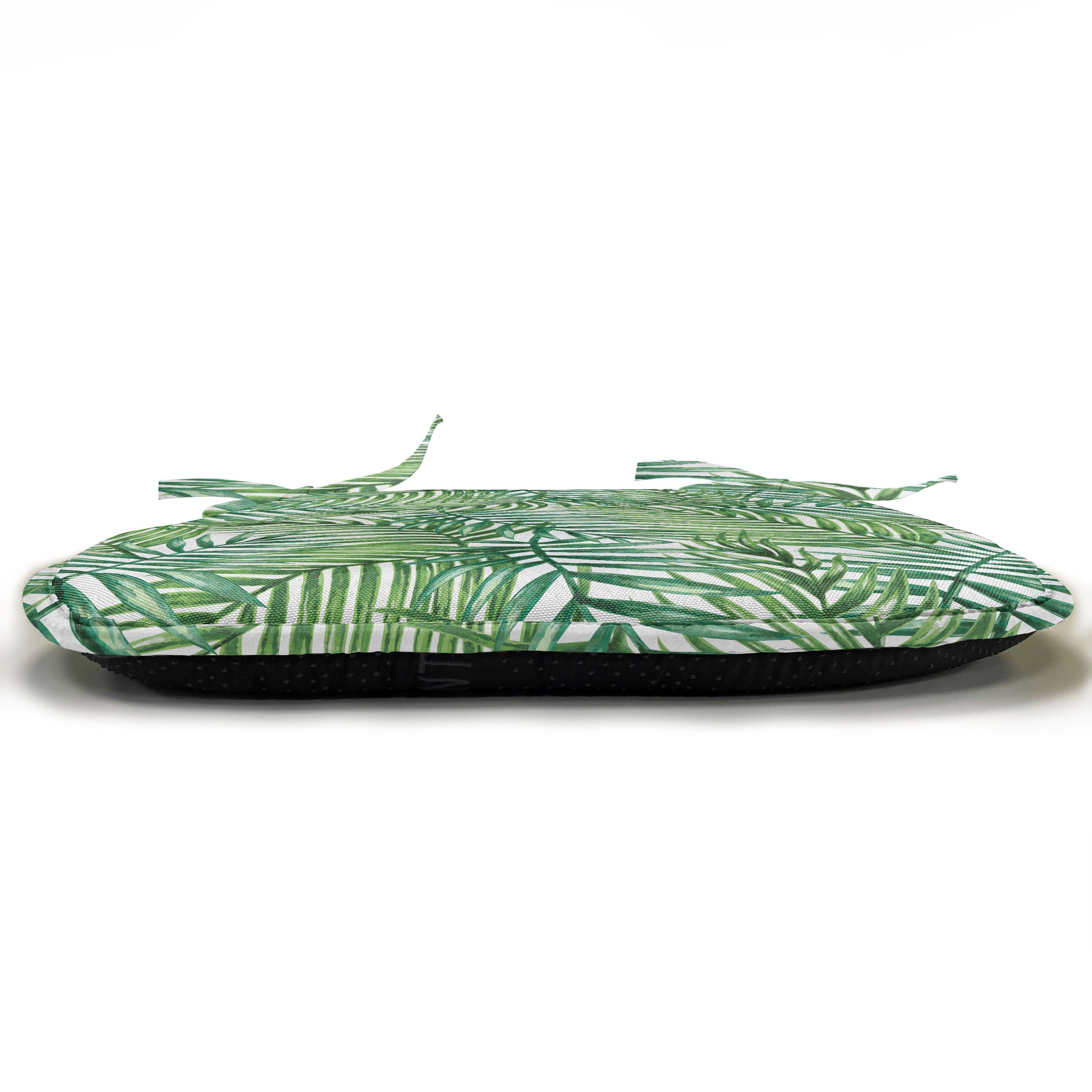 Palmen mit wasserfestes Botanischer Kissen Wilde Riemen Stuhlkissen für Küchensitze, Abakuhaus Blatt Dekoratives