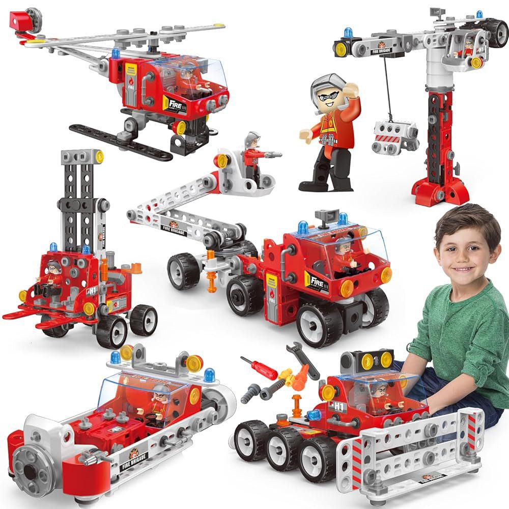 DINO SONO Spielzeug-Feuerwehr Feuerwehrauto 187pcs Bausteine günstig online kaufen