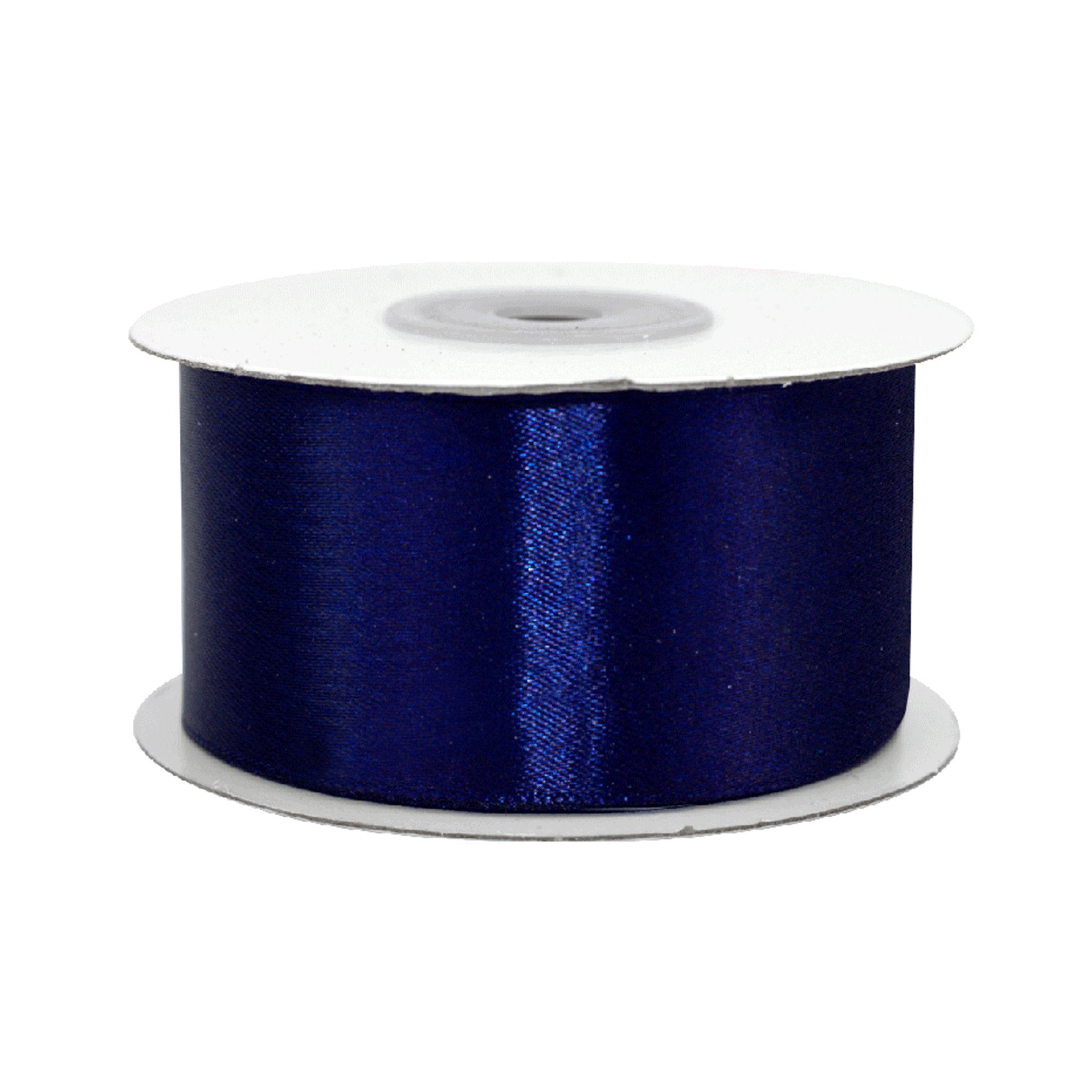 Creativery Satinband, Satinband 38mm x 25m Rolle Dunkelblau
