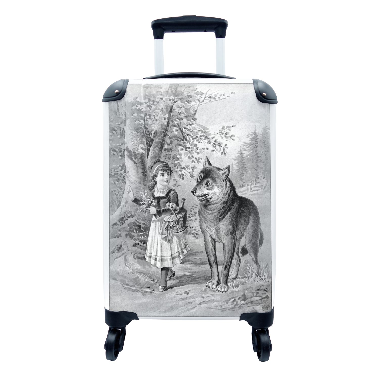 MuchoWow Handgepäckkoffer Koffer Handgepäck Fotokoffer Trolley Kinderkoffer Extra Leicht Eine, 4 Rollen, Trolley Reisekoffer, Passend in 55x40x23 cm und 55x40x20 cm, Koffer Hartschalenkoffer