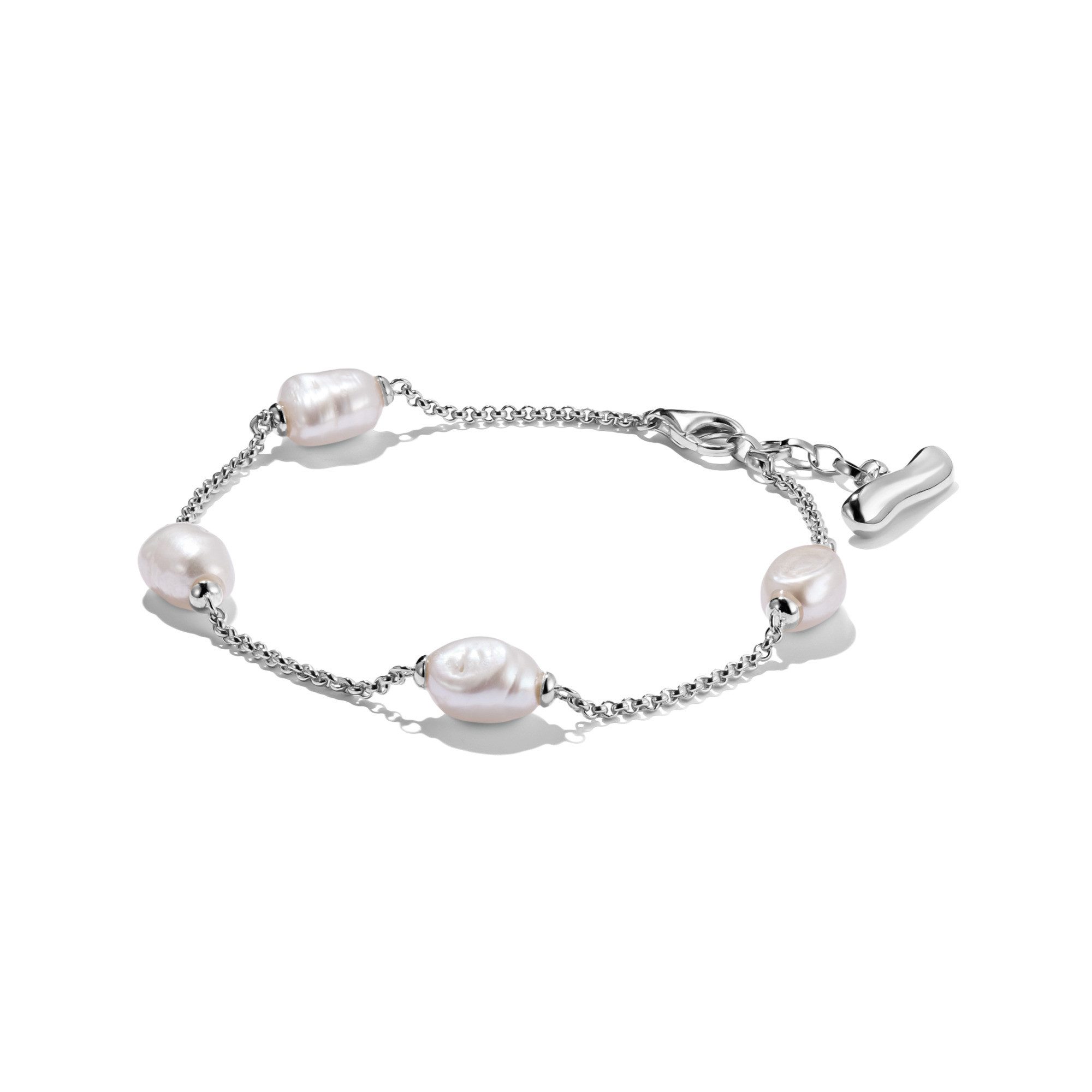 THOMAS SABO Perlenarmband Natural Beauty Armband fein, Bold Elegance, mit Süßwasserzuchtperle