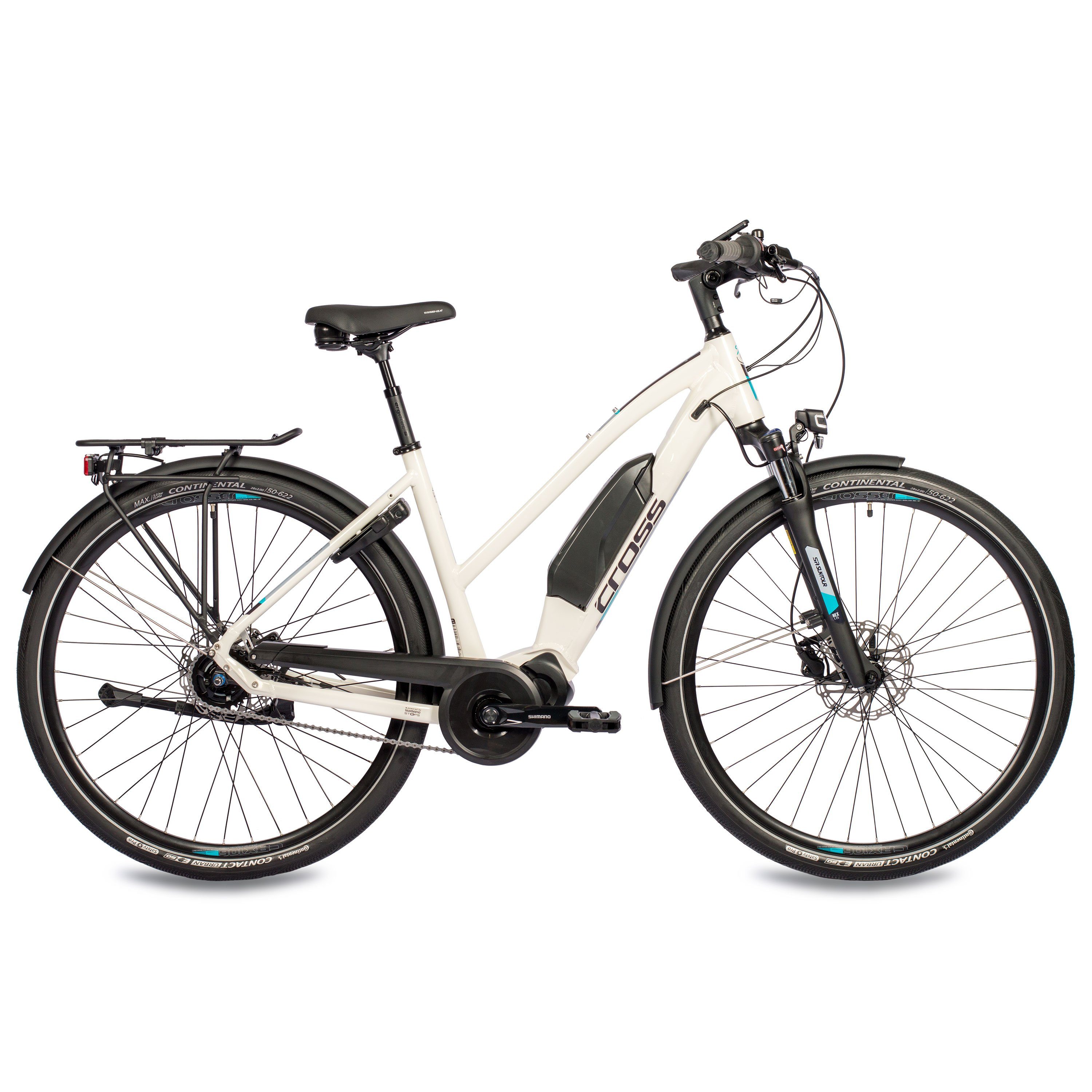 Airtracks E-Bike 28 Zoll E-Bike Damen City Fahrrad X-Tron SR2 SHIMANO STеPS E5000 418Wh, 5 Gang, Nabenschaltung, Mittelmotor, 418 Wh Akku, 5 GANG Shimano NEXUS INTER - 48cm 53cm - Mod. 2024