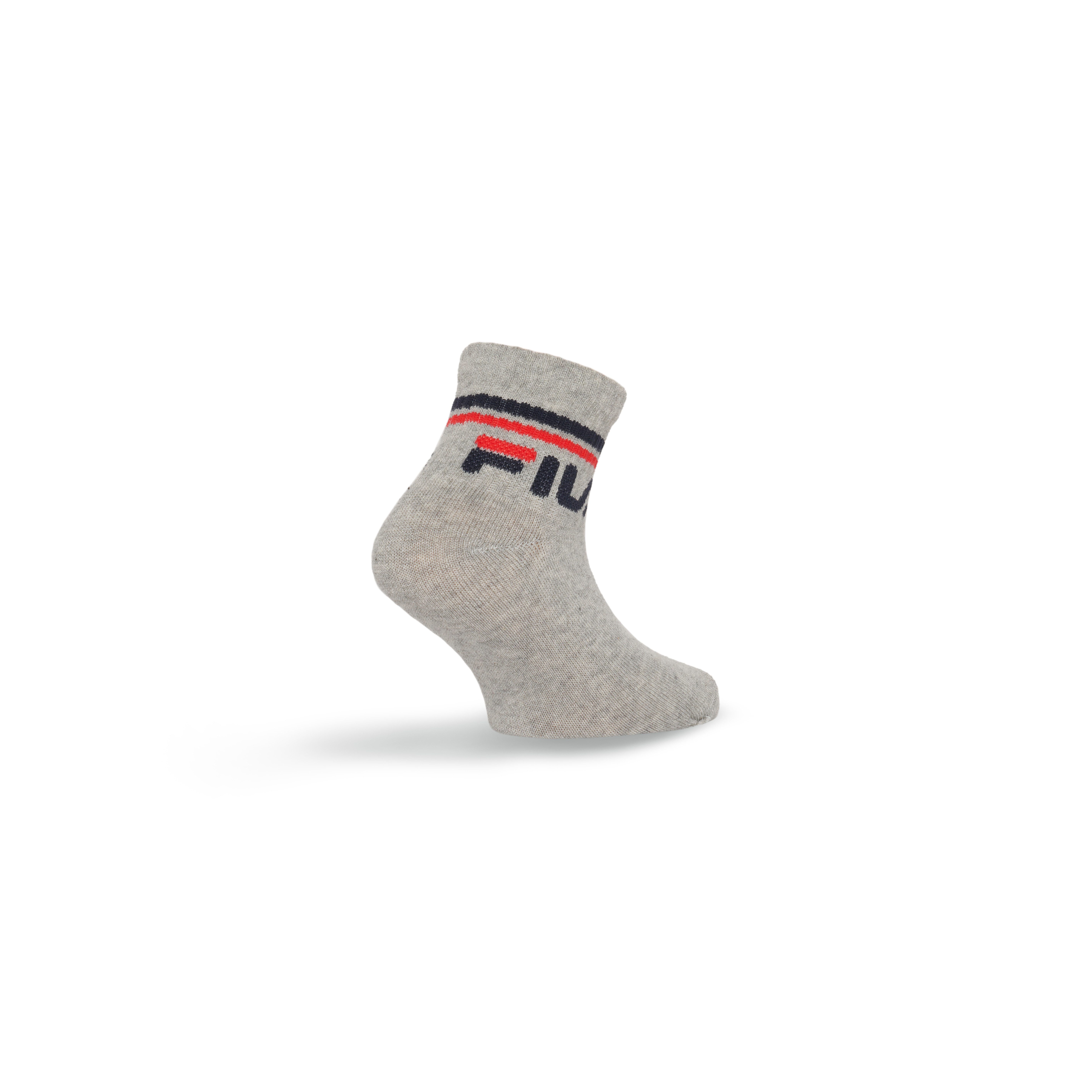 Fila Kurzsocken JUNIOR UNISEX QUARTER PLAIN SOCKS (6-Paar) mit eingestricktem Logo im Bündchen, Kindersocken
