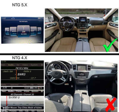TAFFIO Für Mercedes Benz GLS GLE X166 W166 C292 NTG5 8.4"TouchAndroid Carplay Einbau-Navigationsgerät