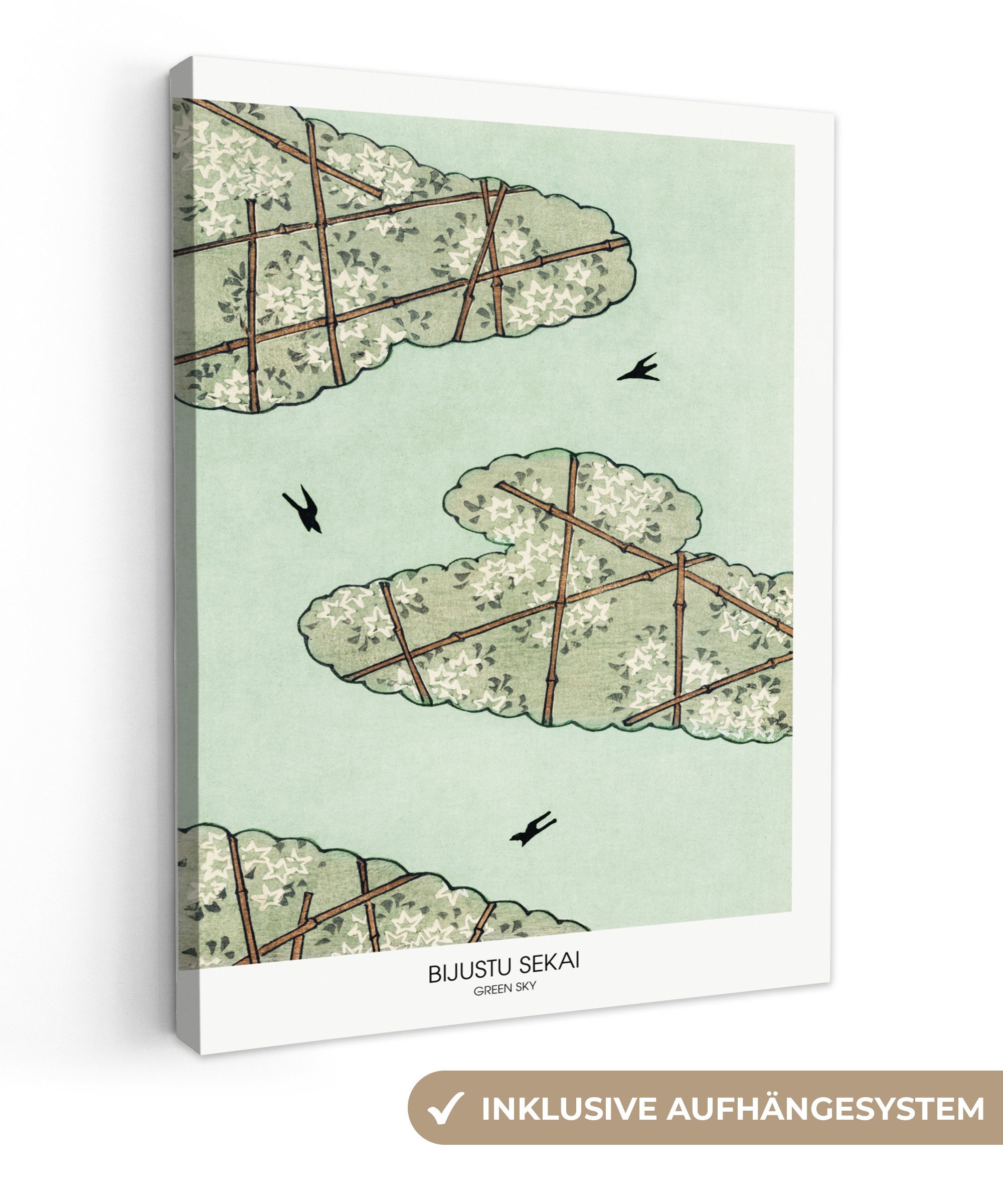 OneMillionCanvasses® Leinwandbild Grün - Abstrakt - günstig online kaufen