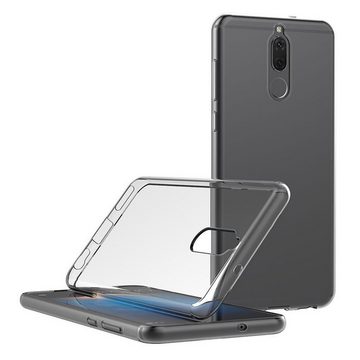 CoolGadget Handyhülle Transparent als 2in1 Schutz Cover Set für das Huawei Mate 10 Pro 6 Zoll, 2x Glas Display Schutz Folie + 1x TPU Case Hülle für Mate 10 Pro
