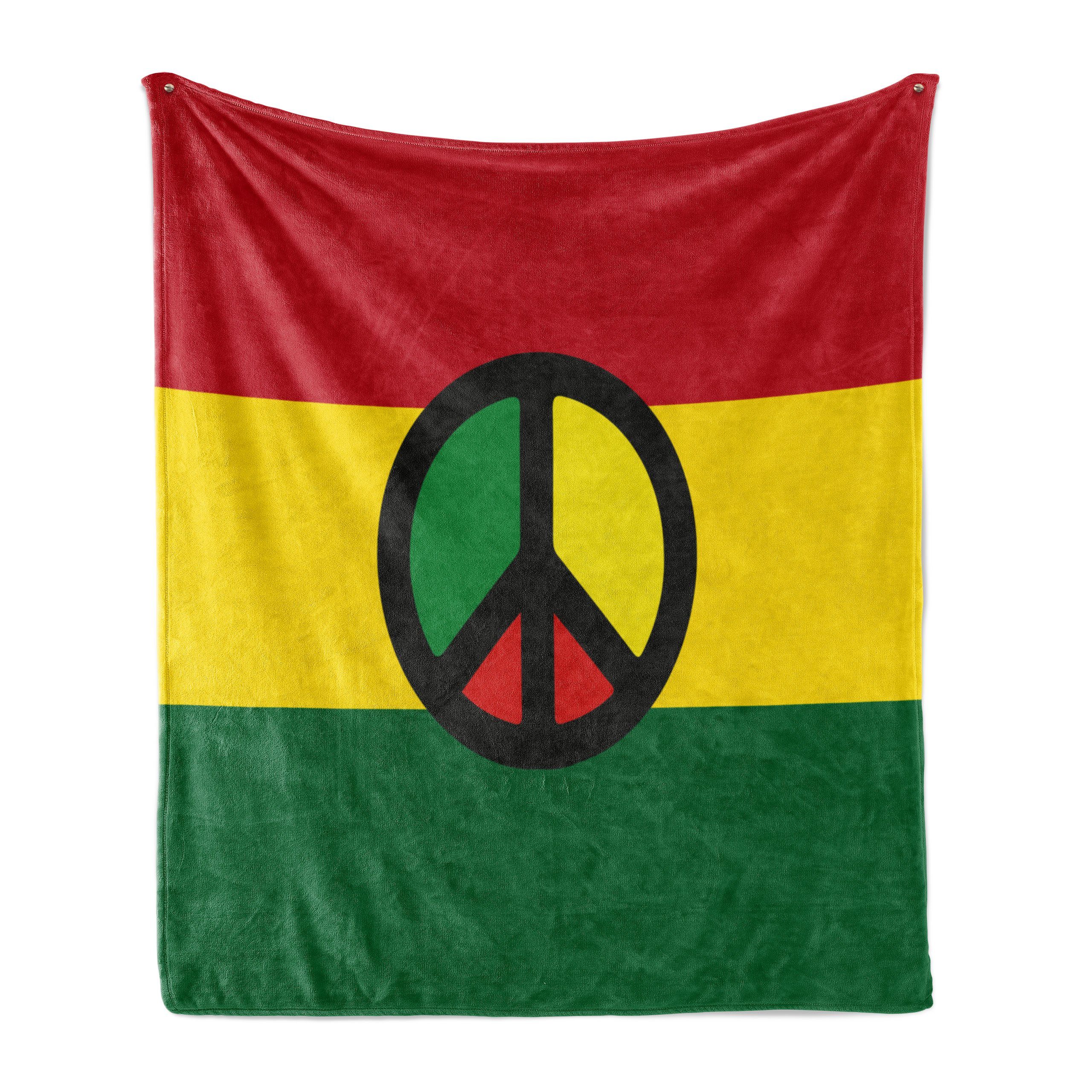 Wohndecke für Frieden Innen- Abakuhaus, und Außenbereich, Gemütlicher Plüsch Kultur den Reggae jamaikanisch