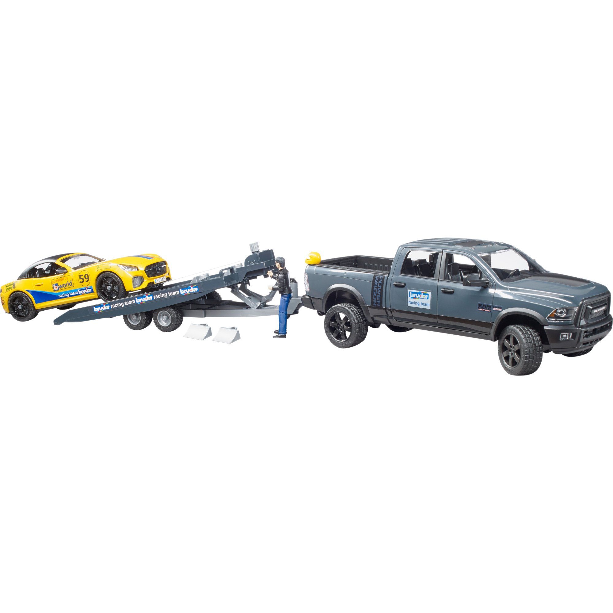 Power Bruder® 2500 (3-tlg) Spielzeug-Auto bruder Roadster Bruder, RAM Wagon und
