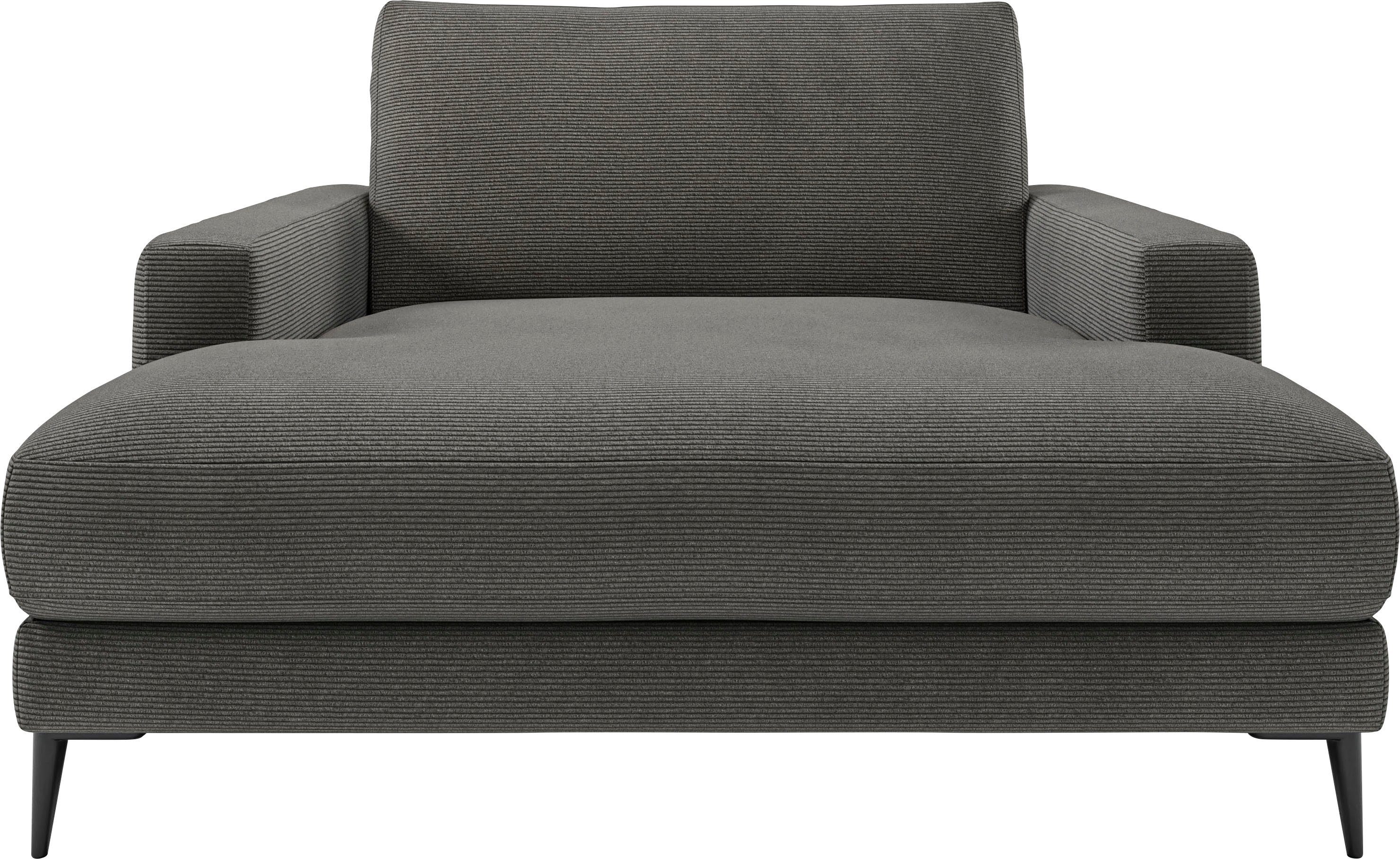 INOSIGN Chaiselongue Downtown Loungemöbel zum Relaxen, B/T/H: 132/170/84 cm, auch in Bouclé, Cord und Easy care - leicht mir Wasser zu reinigen