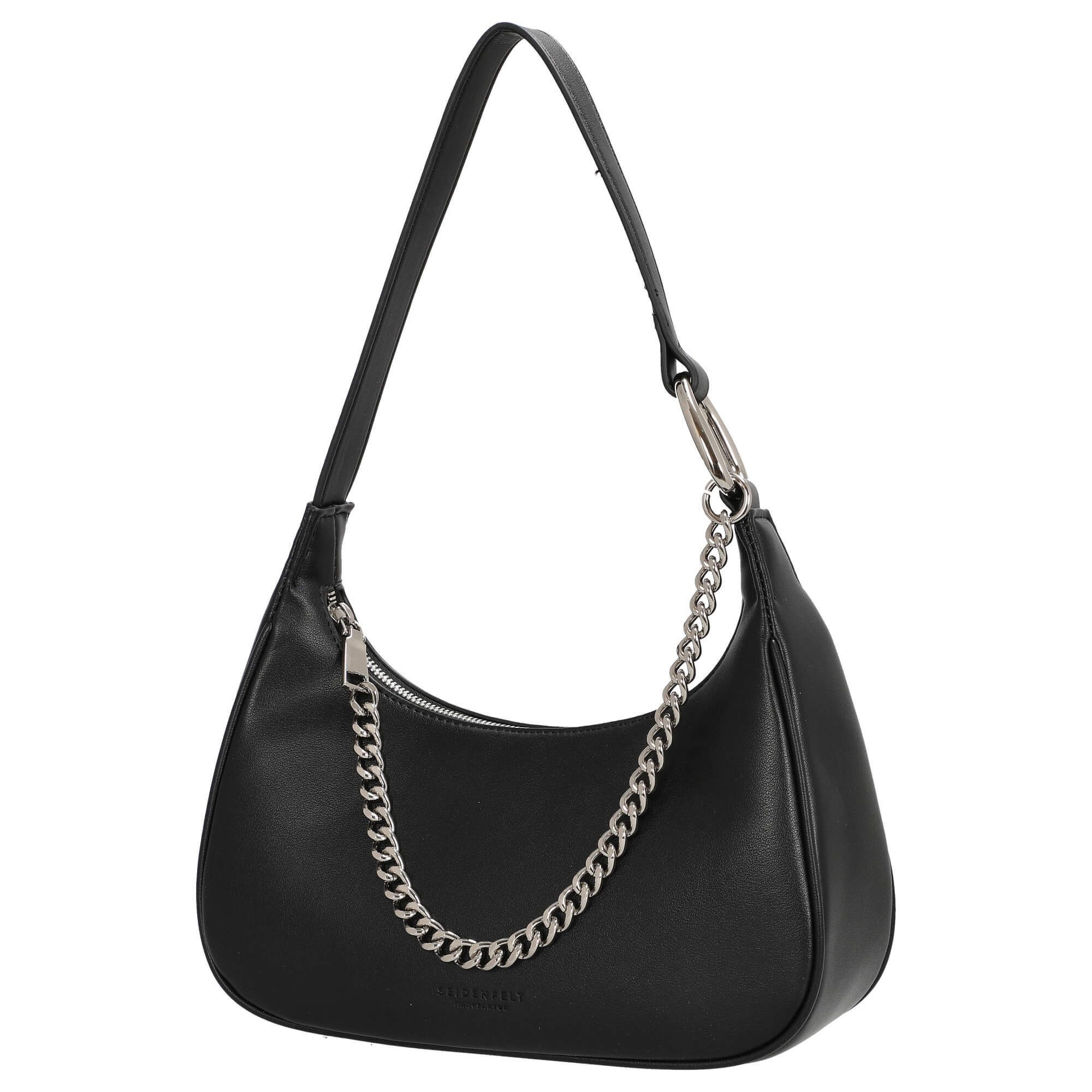 Seidenfelt Manufaktur Umhängetasche Naantali - Schultertasche 24 cm (black) günstig online kaufen