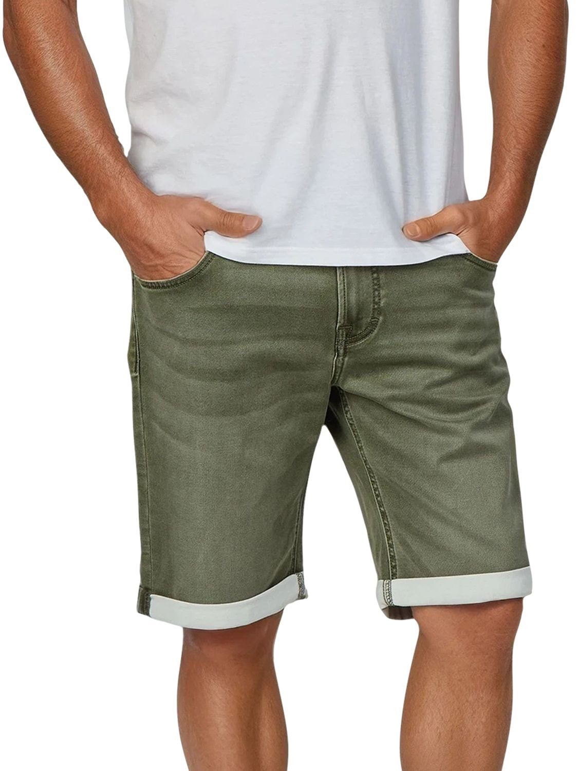 MUSTANG Jeansshorts Herren Shorts Chicago Real X Regular Fit Bermudashorts mit Stretch